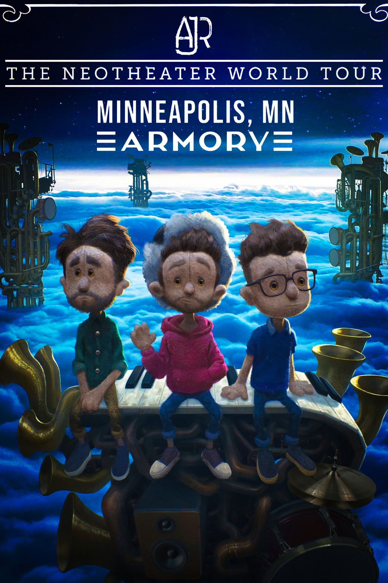 AJR's Neotheater World Tour: Live in Minneapolis Backdrop