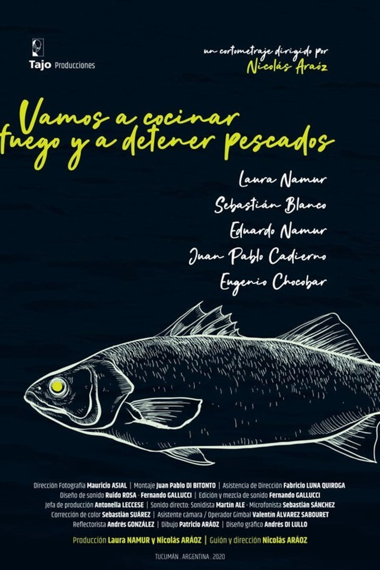 Vamos a cocinar fuego y a detener pescados filmaffisch
