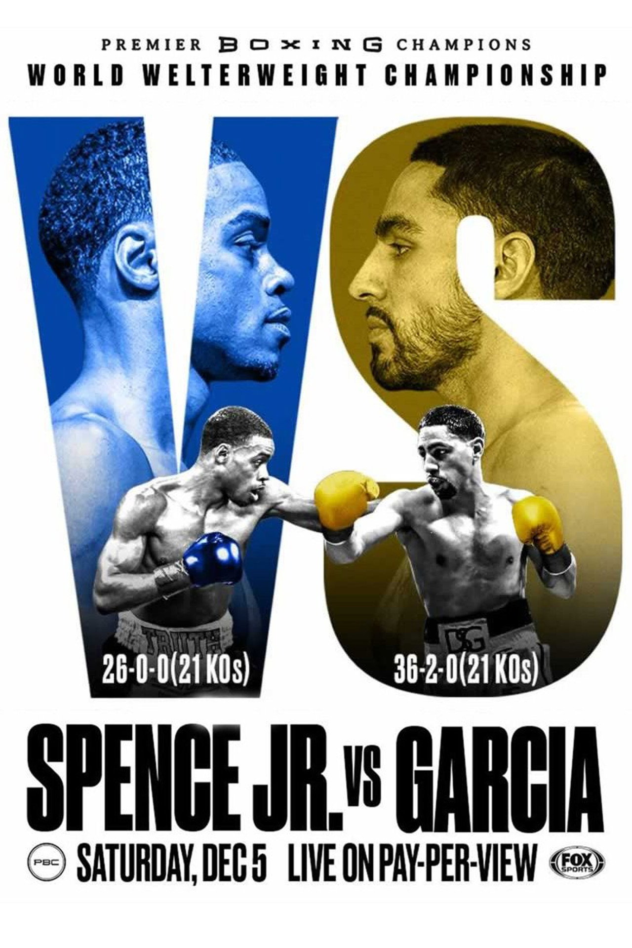 Errol Spence Jr. vs. Danny Garcia filmaffisch
