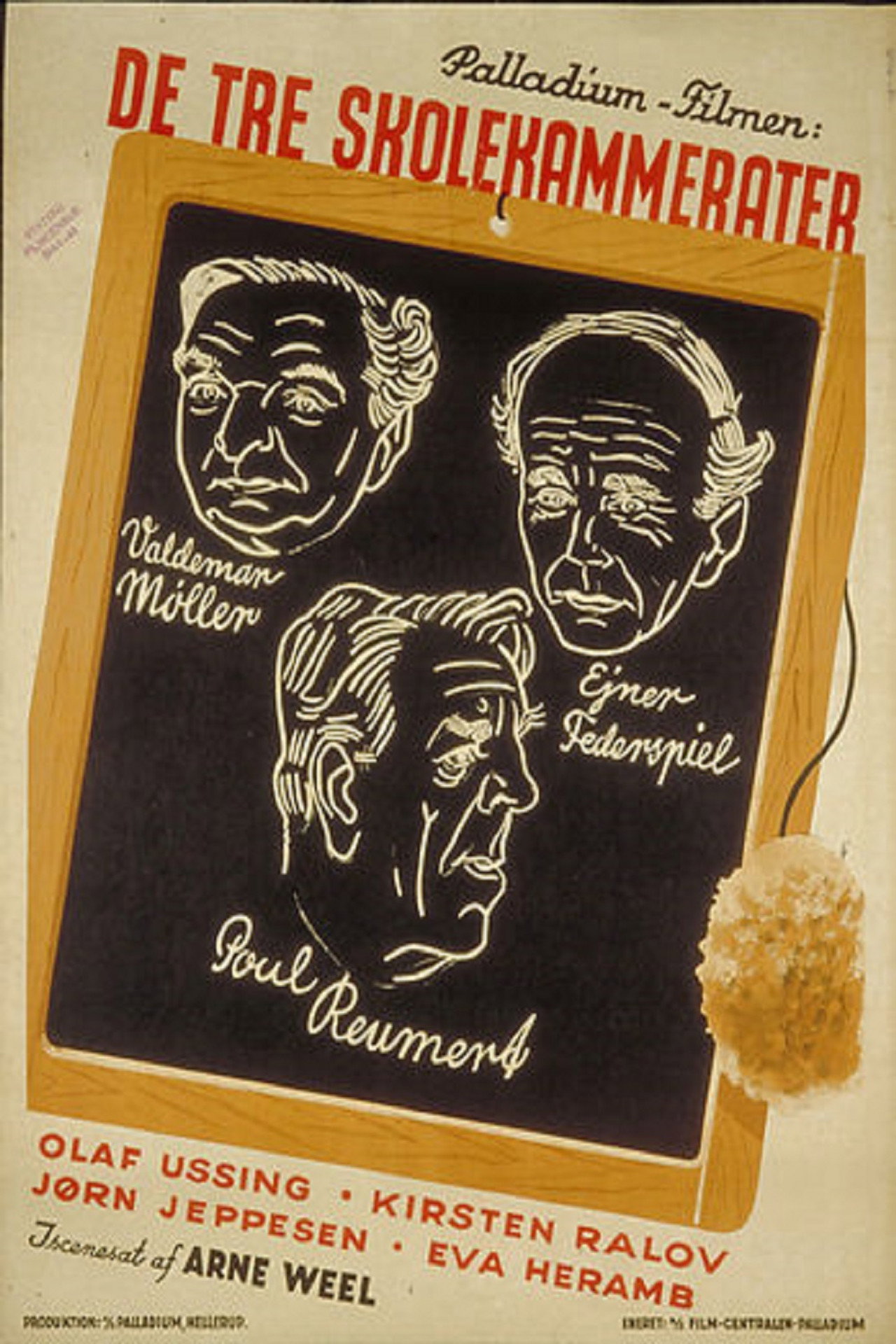 De tre skolekammerater filmaffisch