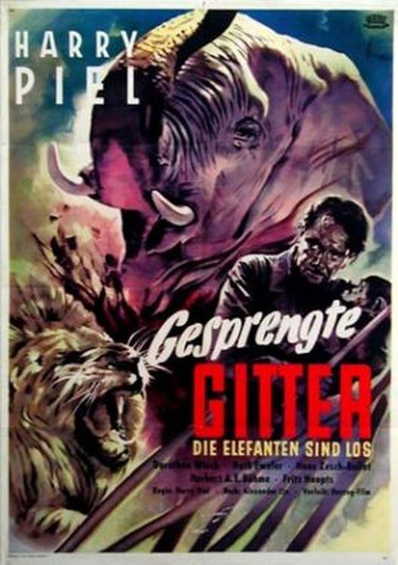 Elephant Fury Backdrop