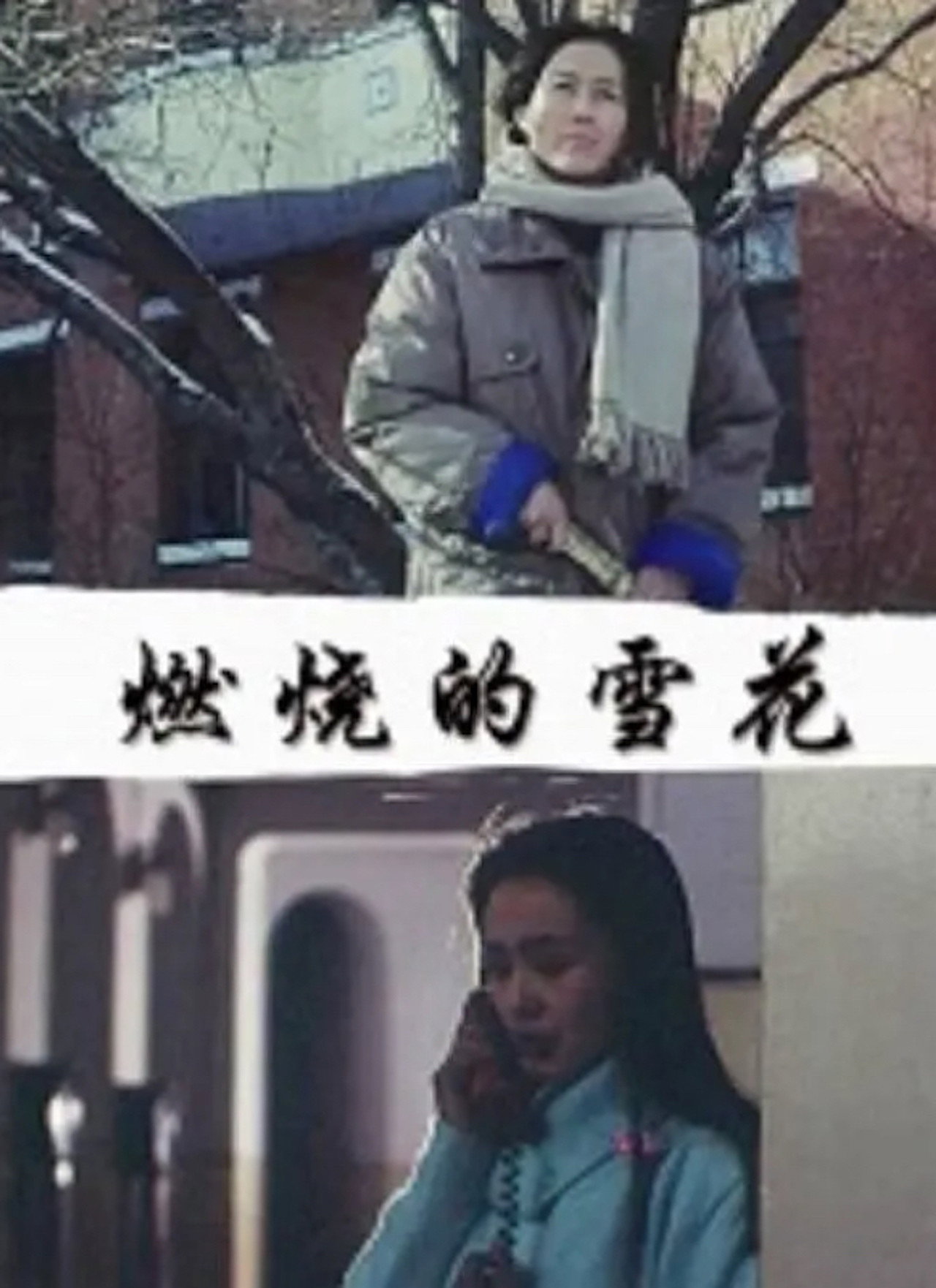 Burning Snow Backdrop