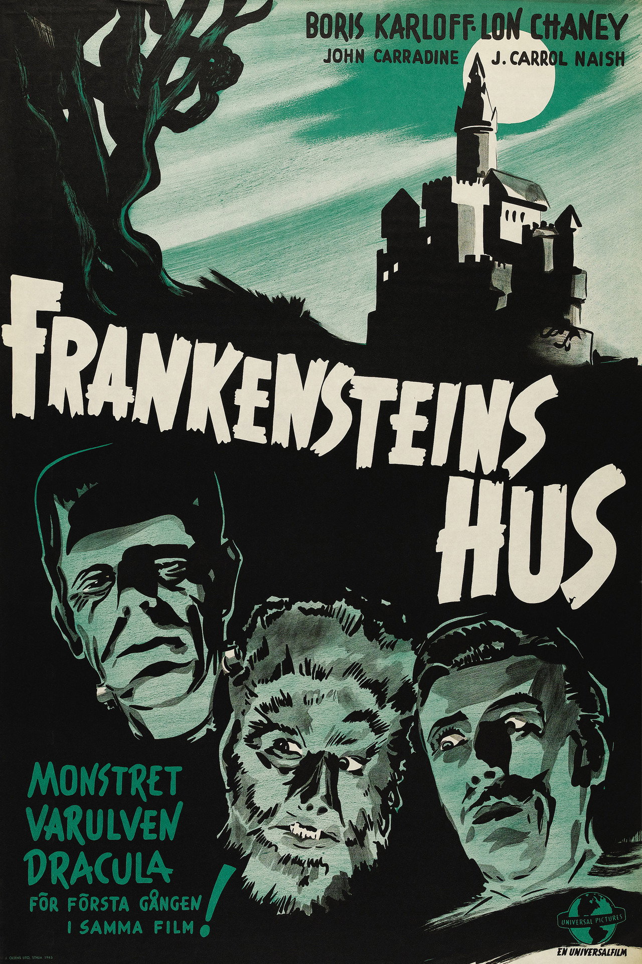 Frankensteins hus filmaffisch