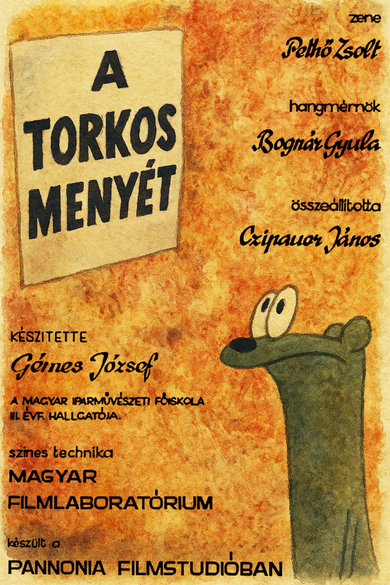 A torkos menyét filmaffisch