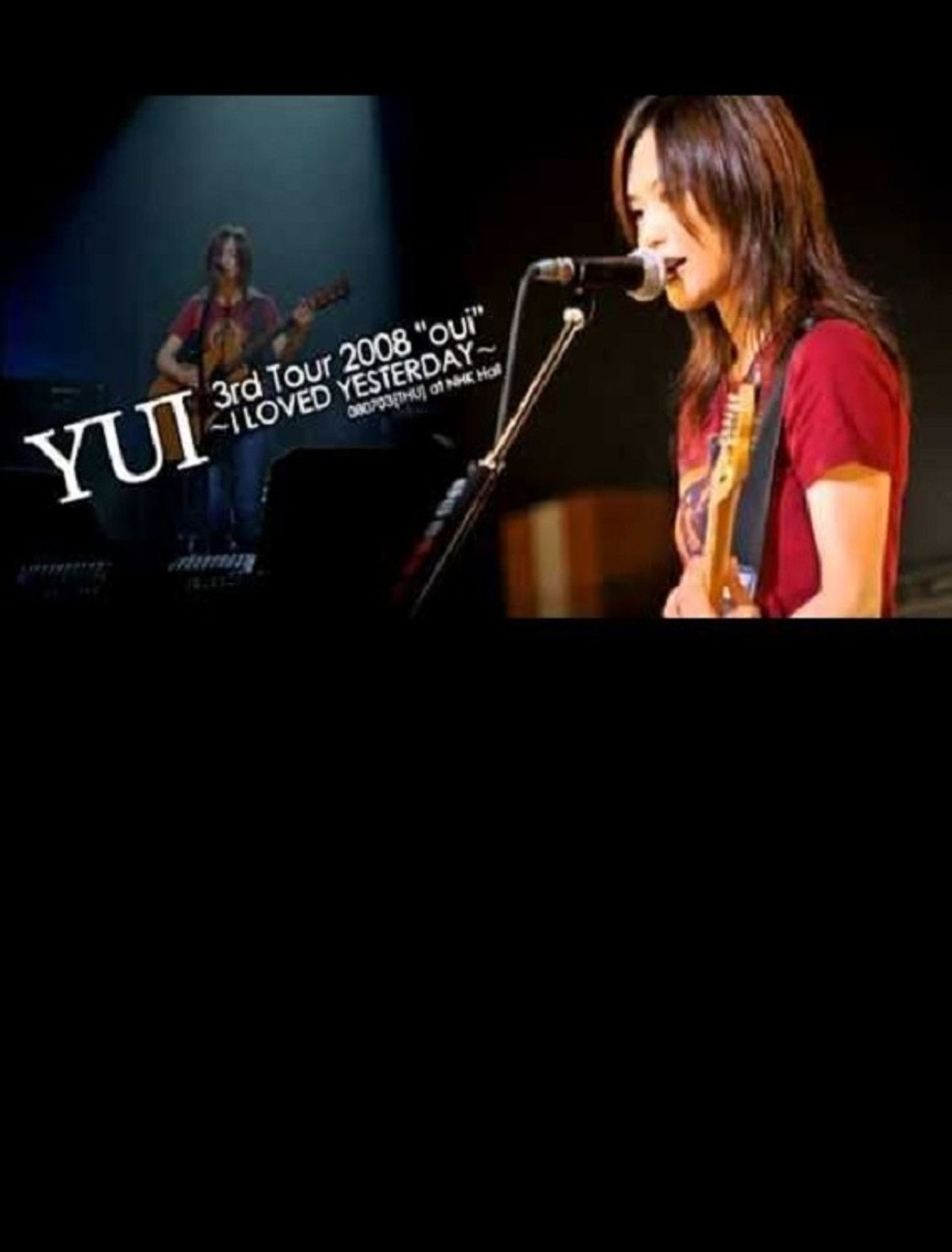 YUI 3rd tour 2008 "oui" ~I LOVED YESTERDAY~ Backdrop