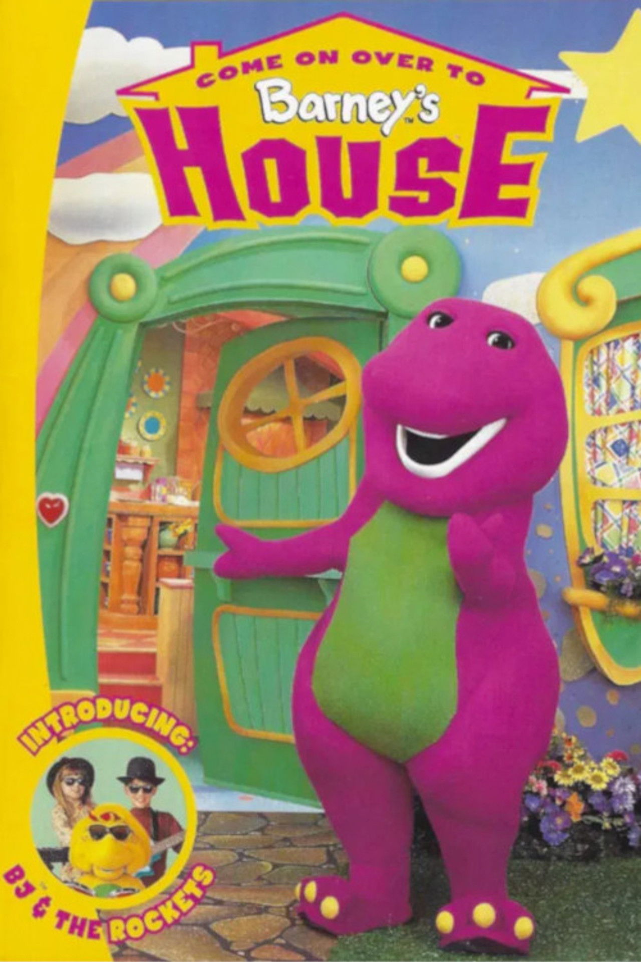 Come On Over to Barney's House Backdrop