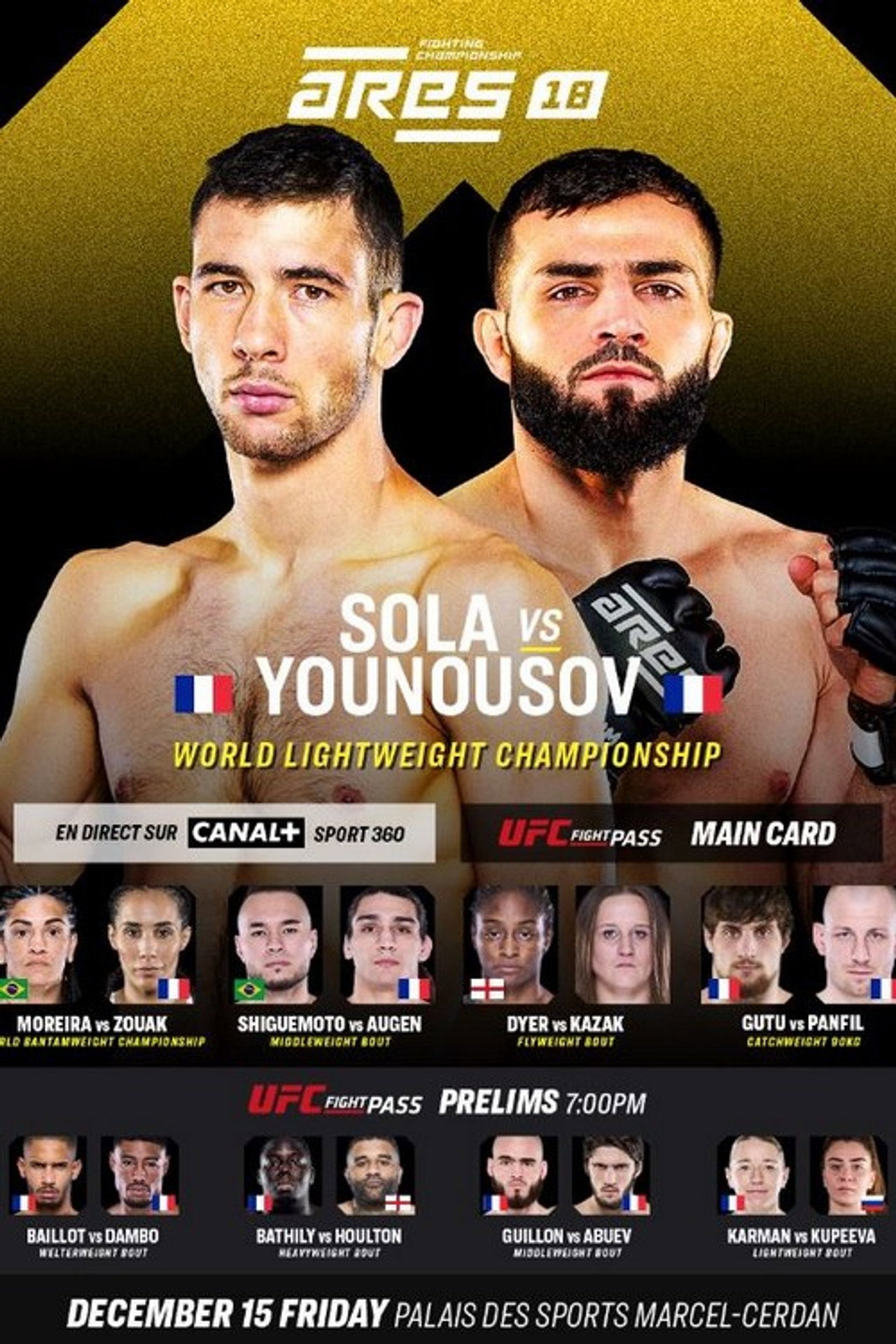 ARES Fighting Championship 18: Sola vs Younousov filmaffisch