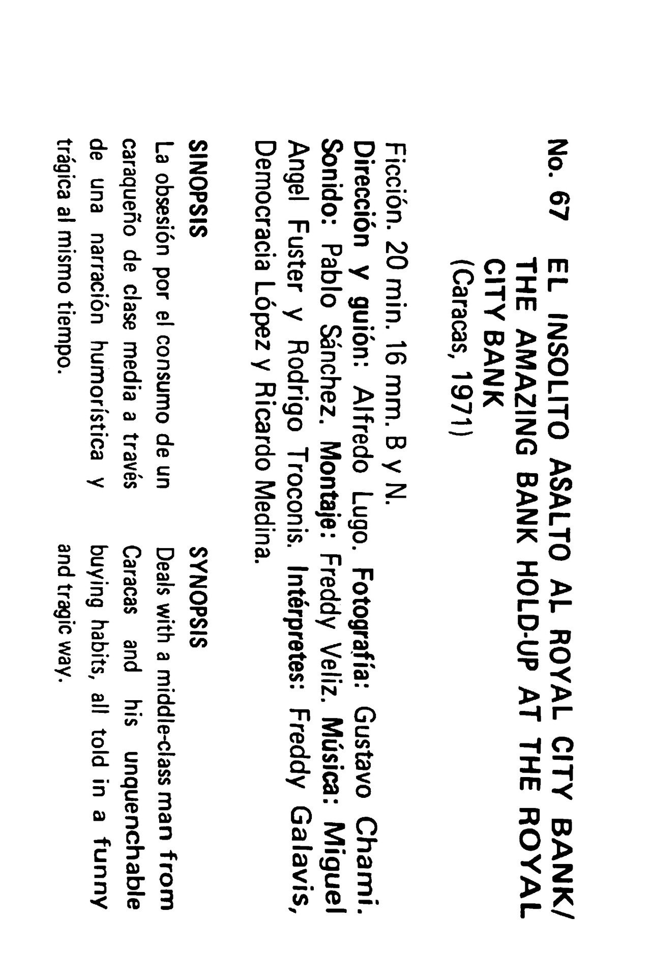 El insólito asalto al Royal City Bank Backdrop