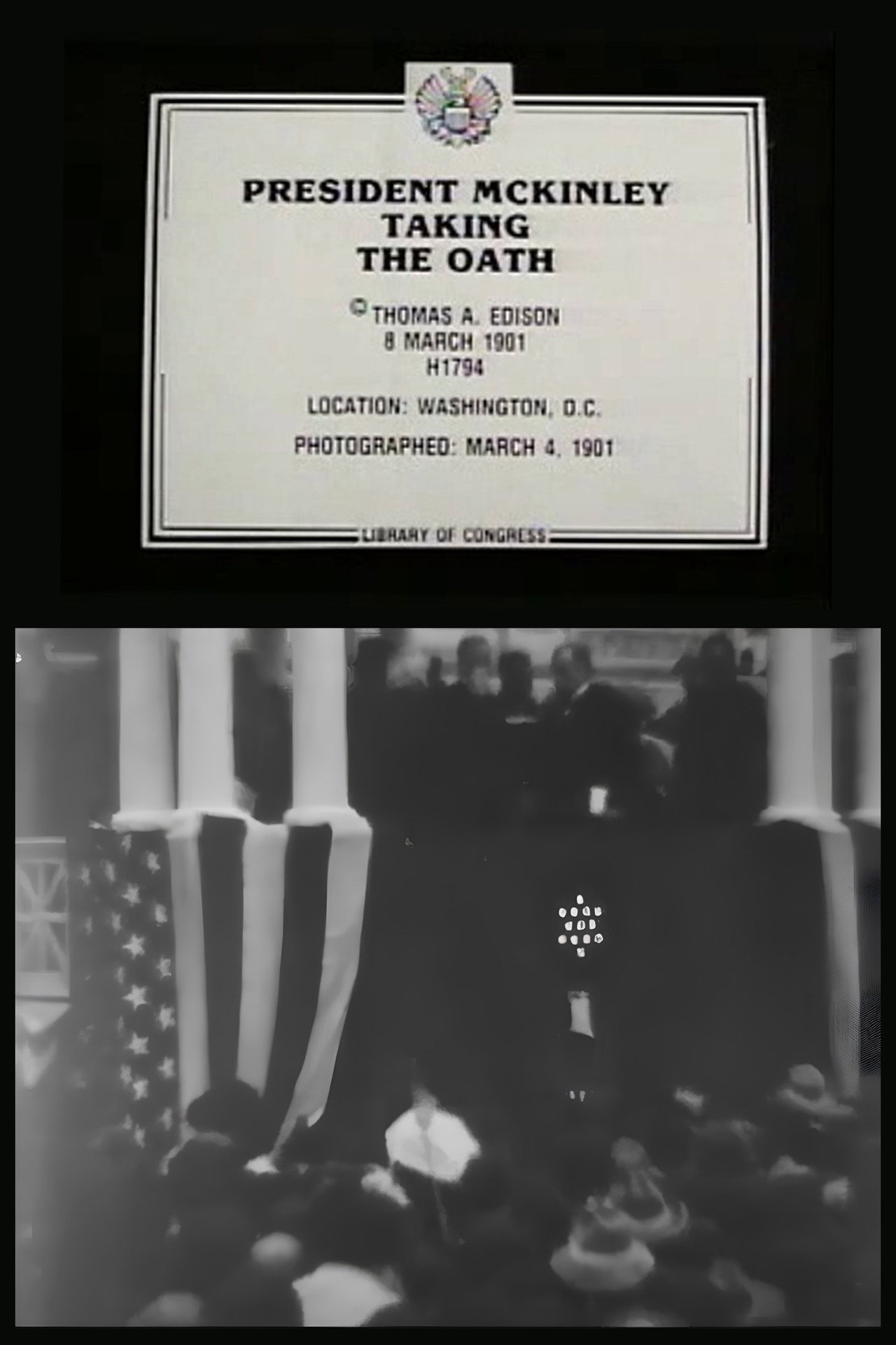 President McKinley Taking the Oath