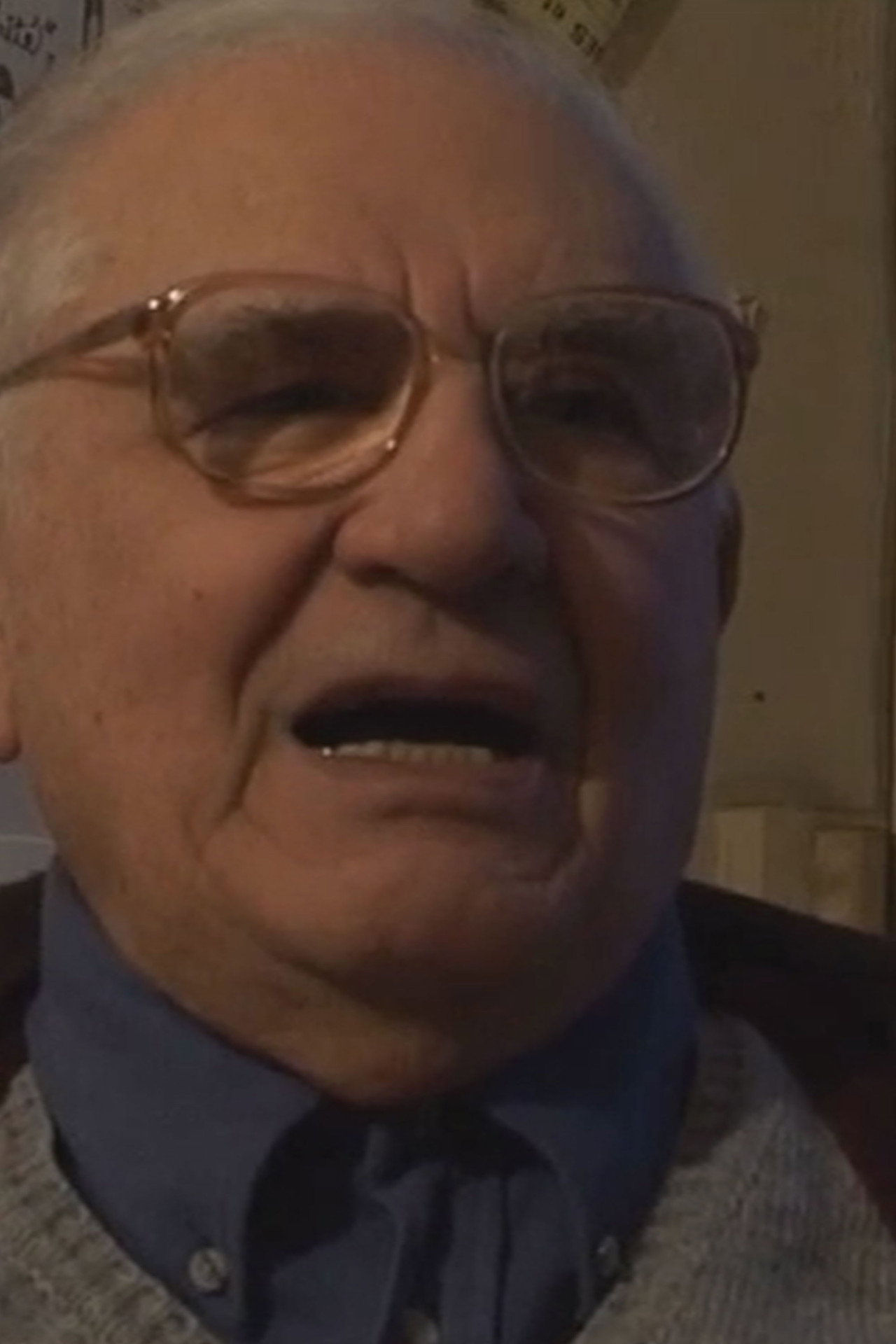 Portrait of Maurice Lemaître Backdrop