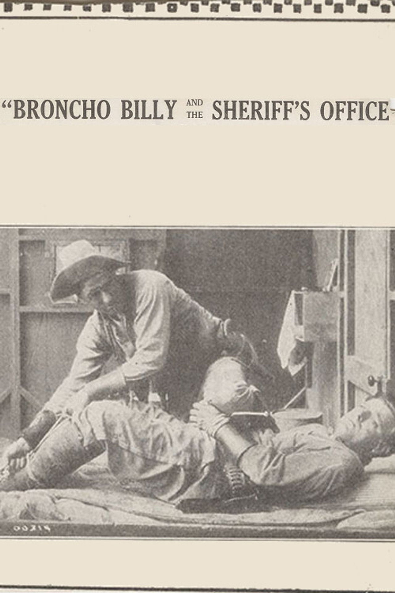 Broncho Billy and the Sheriff's Office Backdrop