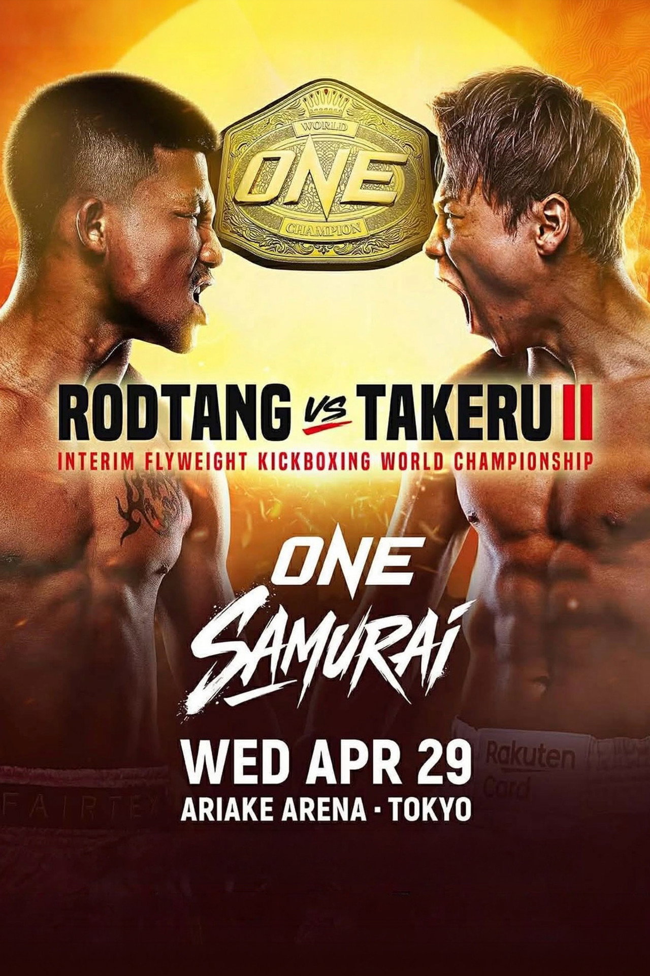 ONE Samurai 1: Rodtang vs. Takeru 2 filmaffisch