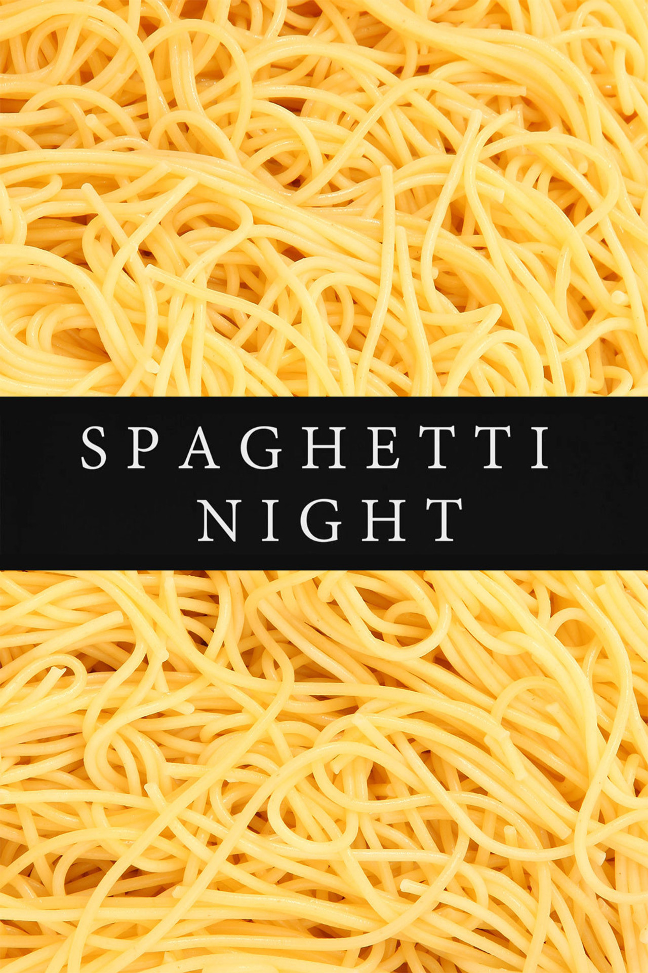 Spaghetti Night Backdrop