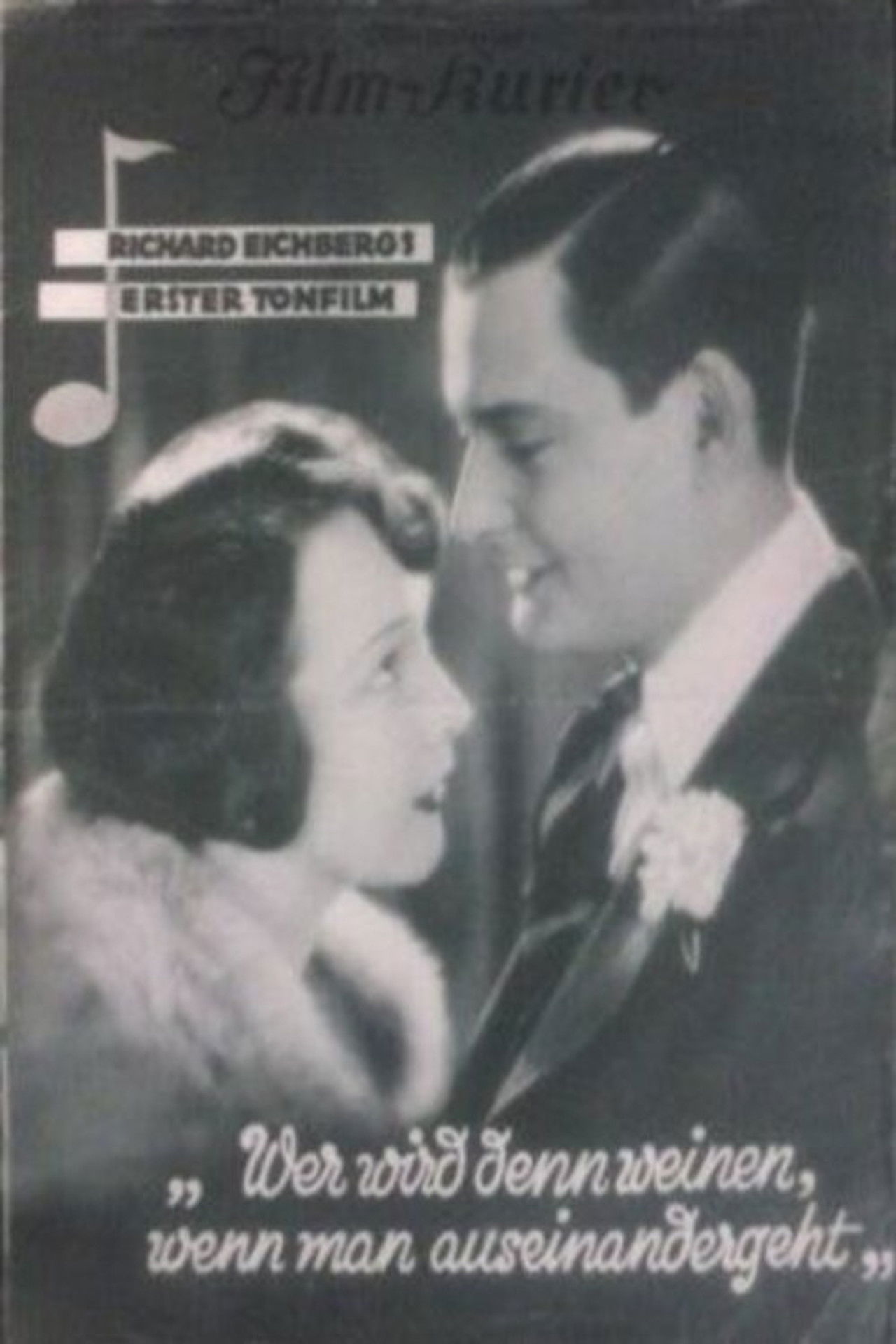 Wer wird denn weinen, wenn man auseinandergeht? Backdrop