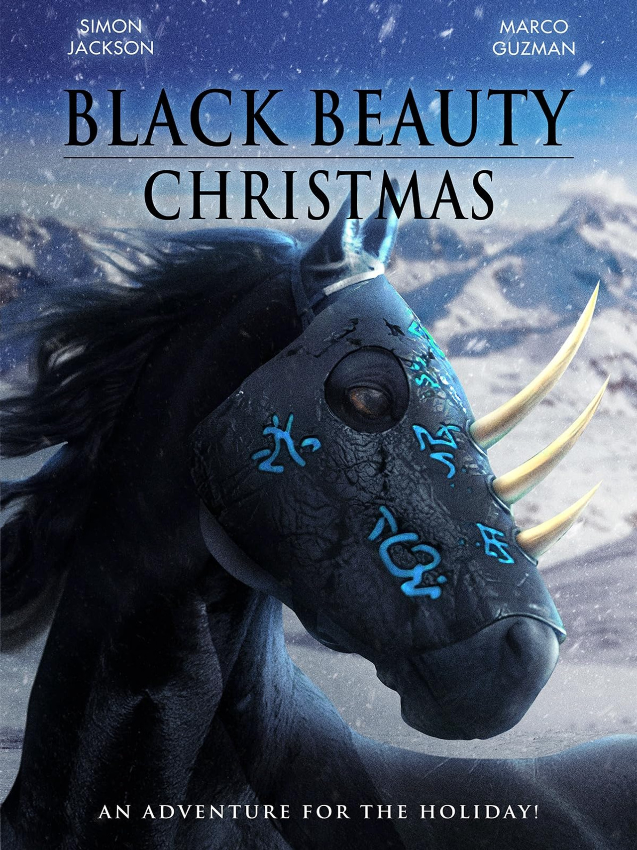 Black Beauty's Christmas Backdrop
