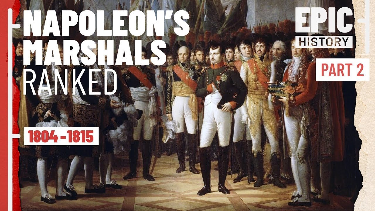 Napoleon's Marshals: Bernadotte, Augereau, Lefebvre, Mortier, Marmont.