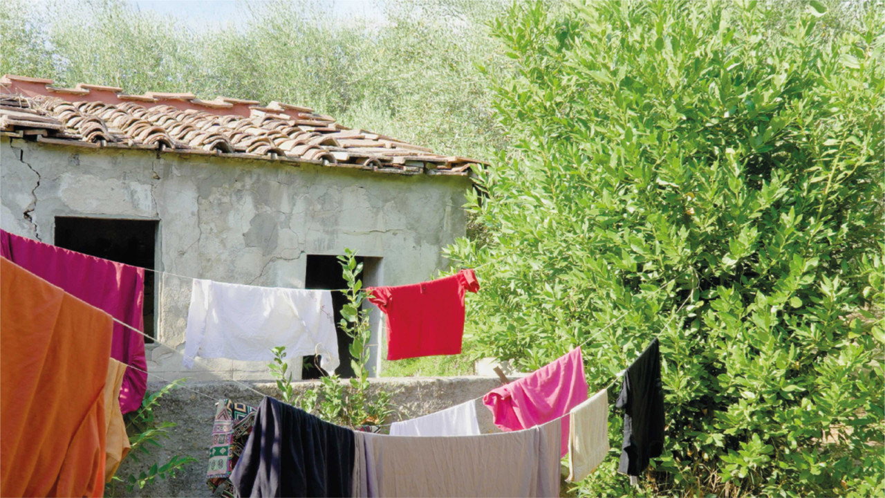Clothes Hanging Out to Dry in Daily Faith backgrop image