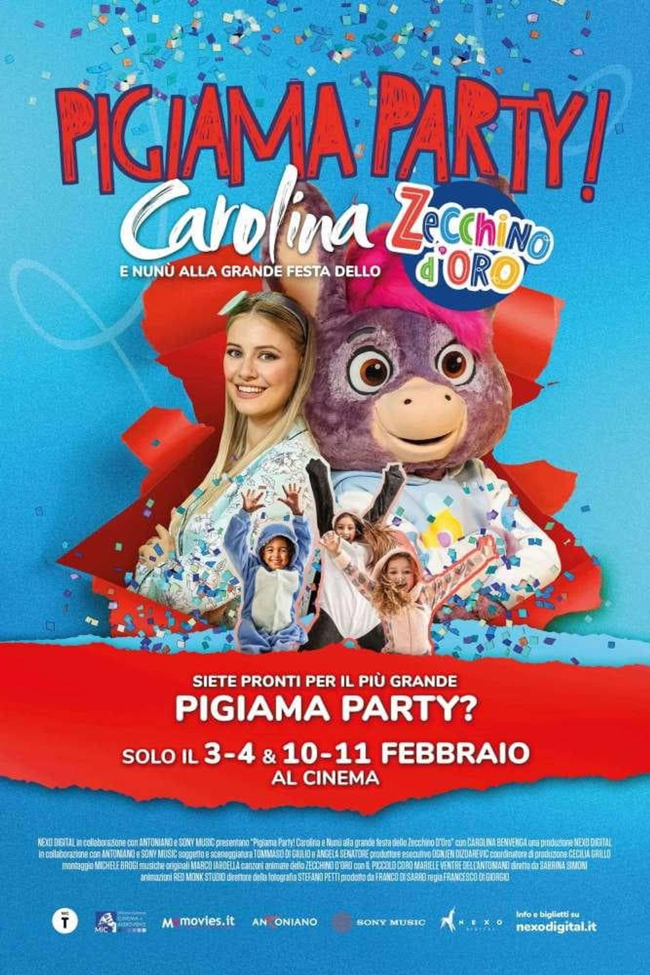 Pigiama Party! Carolina e Nunù alla grande festa dello Zecchino d'Oro filmaffisch
