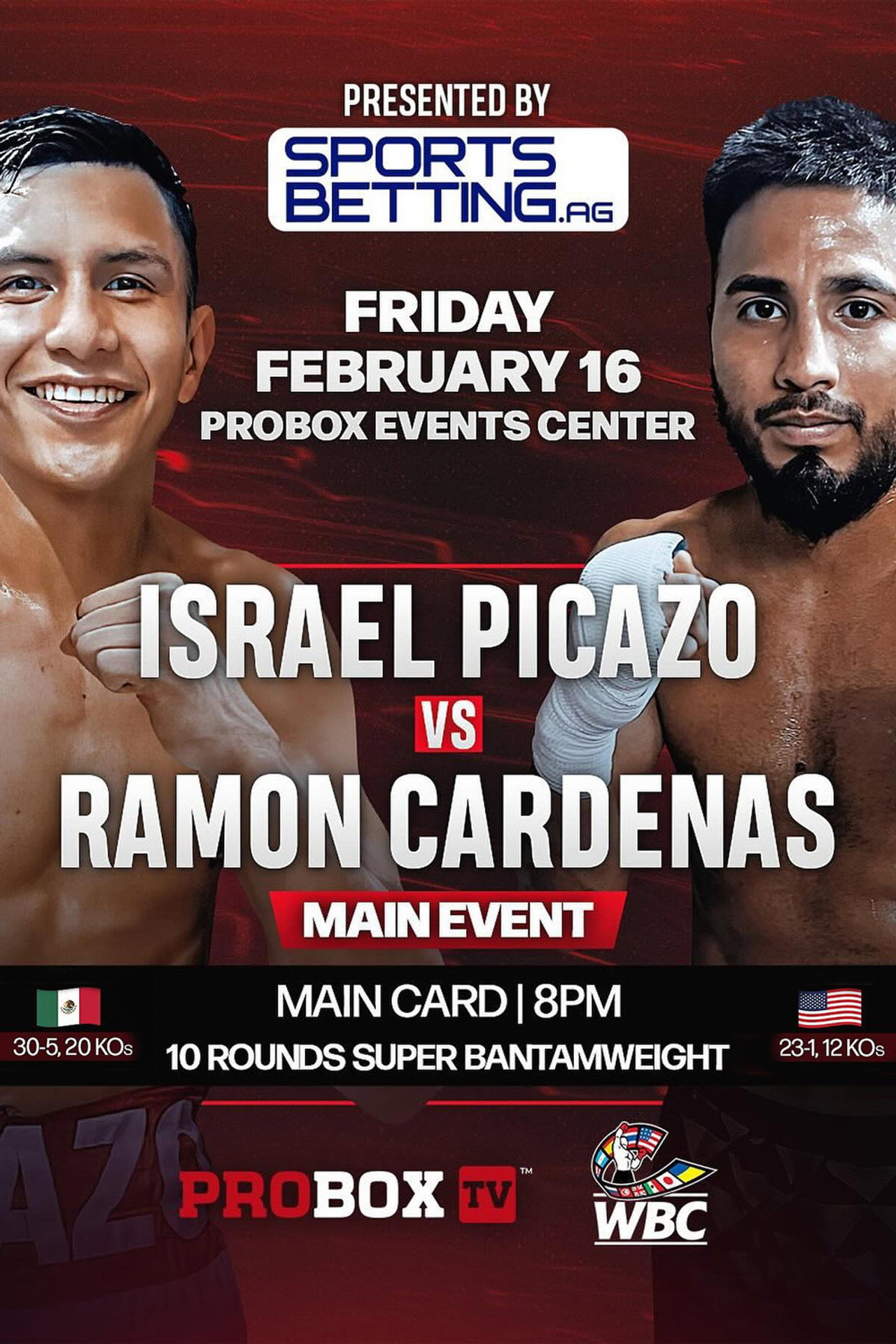 Israel Picazo vs. Ramon Cardenas filmaffisch