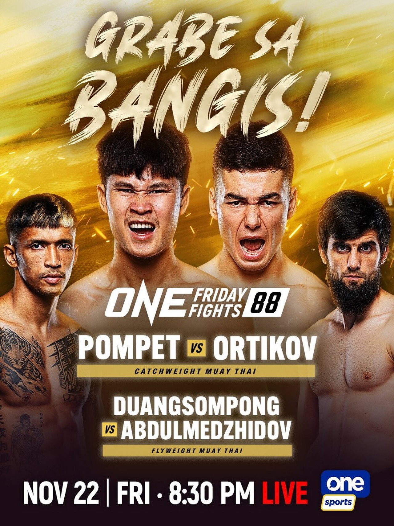 ONE Friday Fights 88: Pompet vs. Ortikov filmaffisch