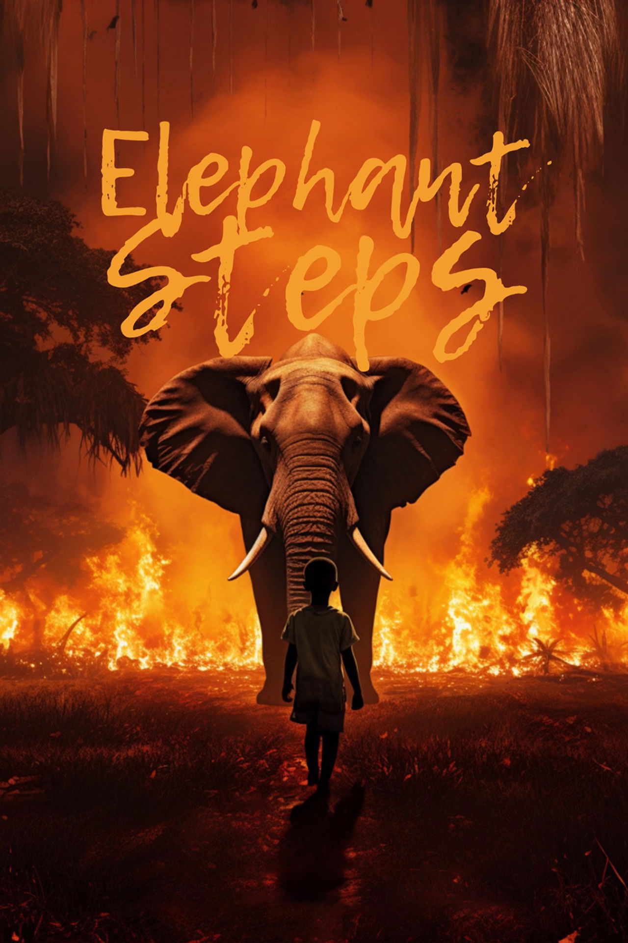 Elephant Steps Backdrop