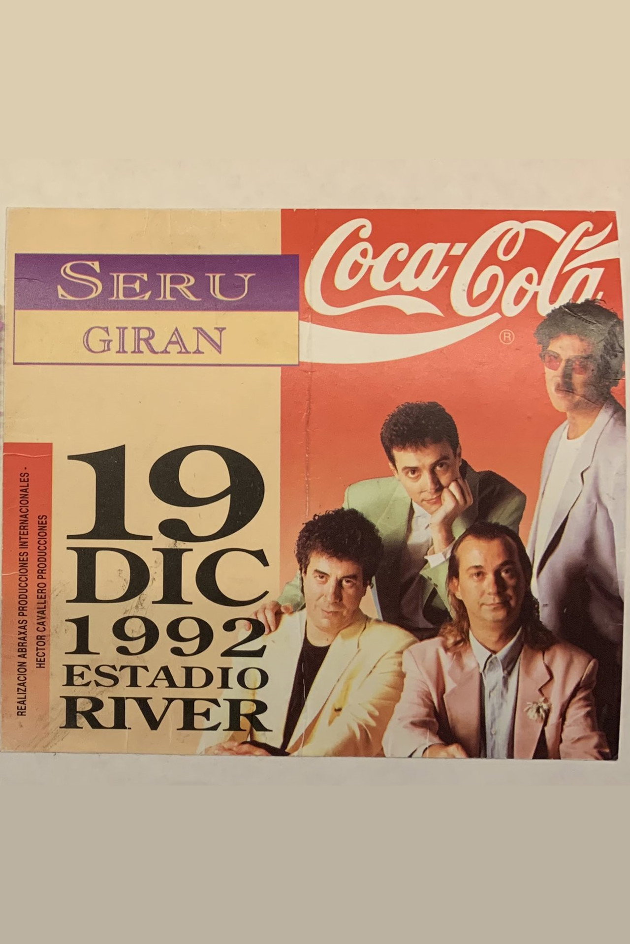 Serú Girán - En Vivo en Estadio River 1992 filmaffisch