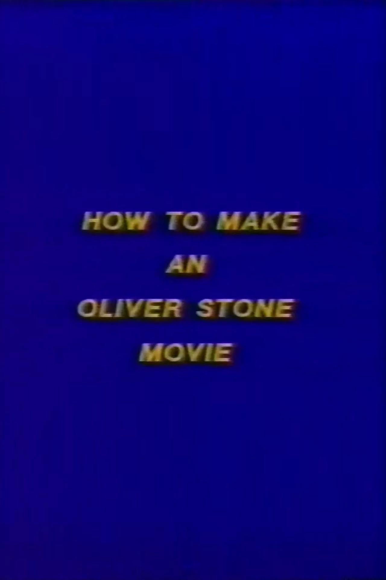 How to Make an Oliver Stone Movie Backdrop