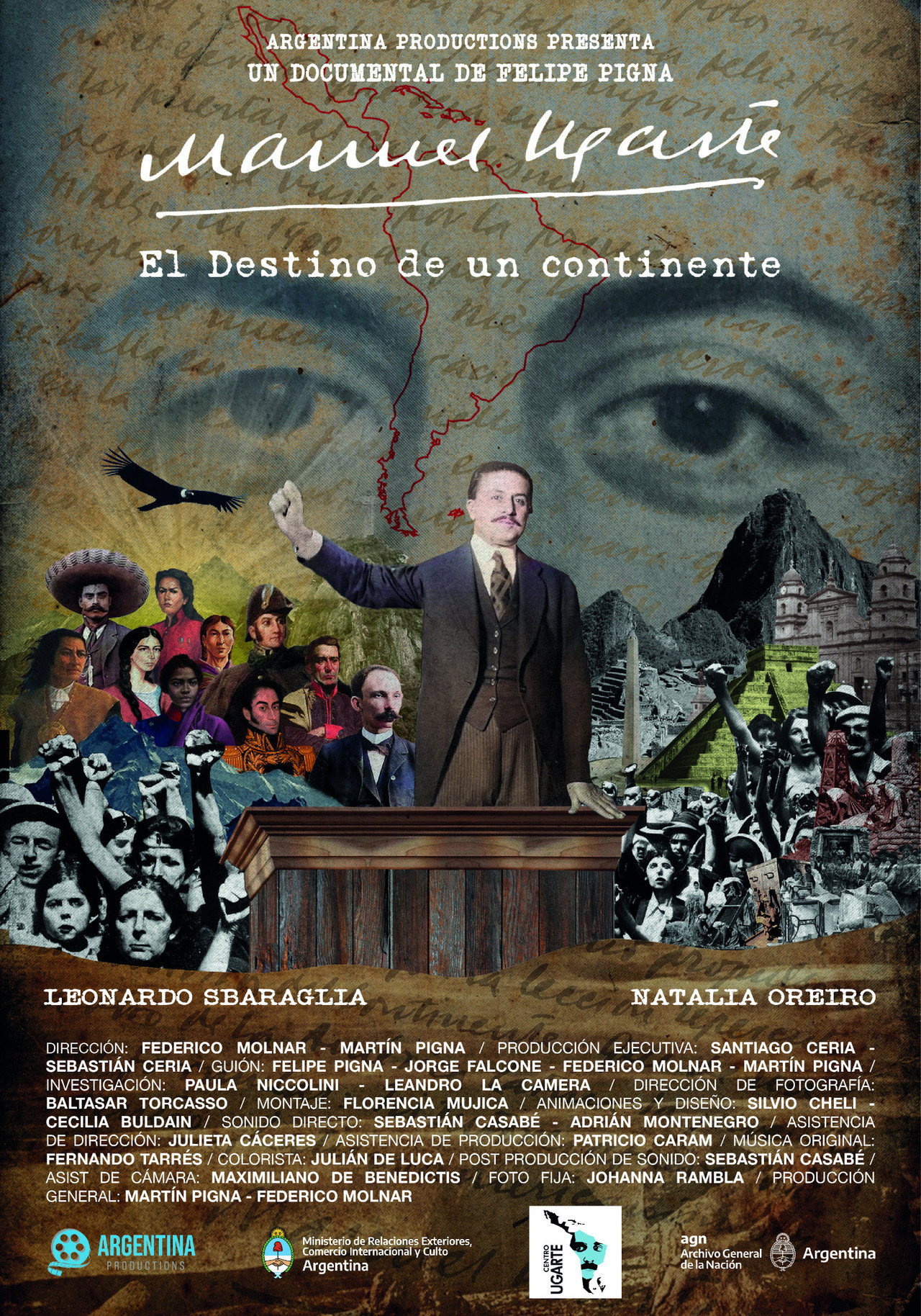 Manuel Ugarte: El destino de un continente filmaffisch