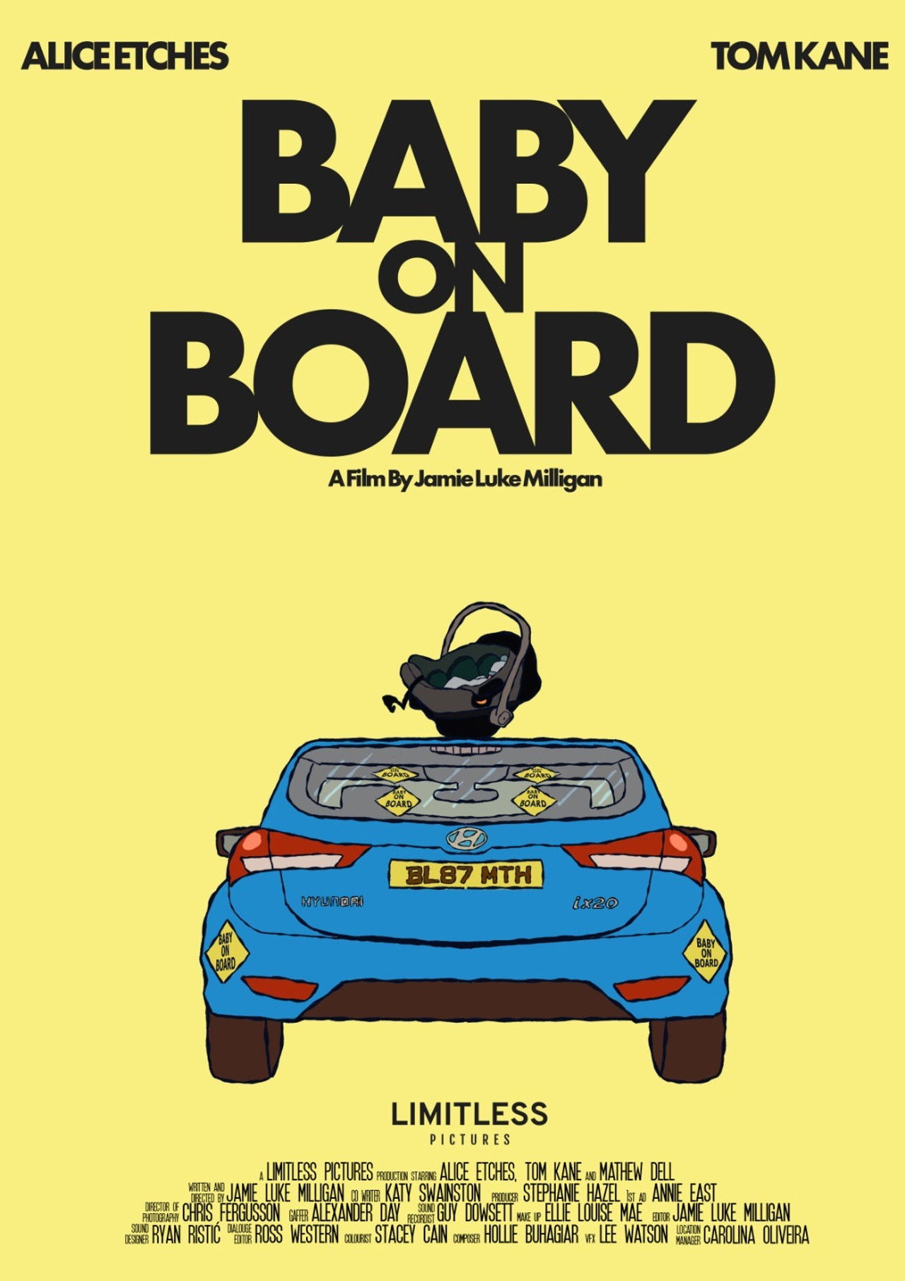 Baby On Board Backdrop