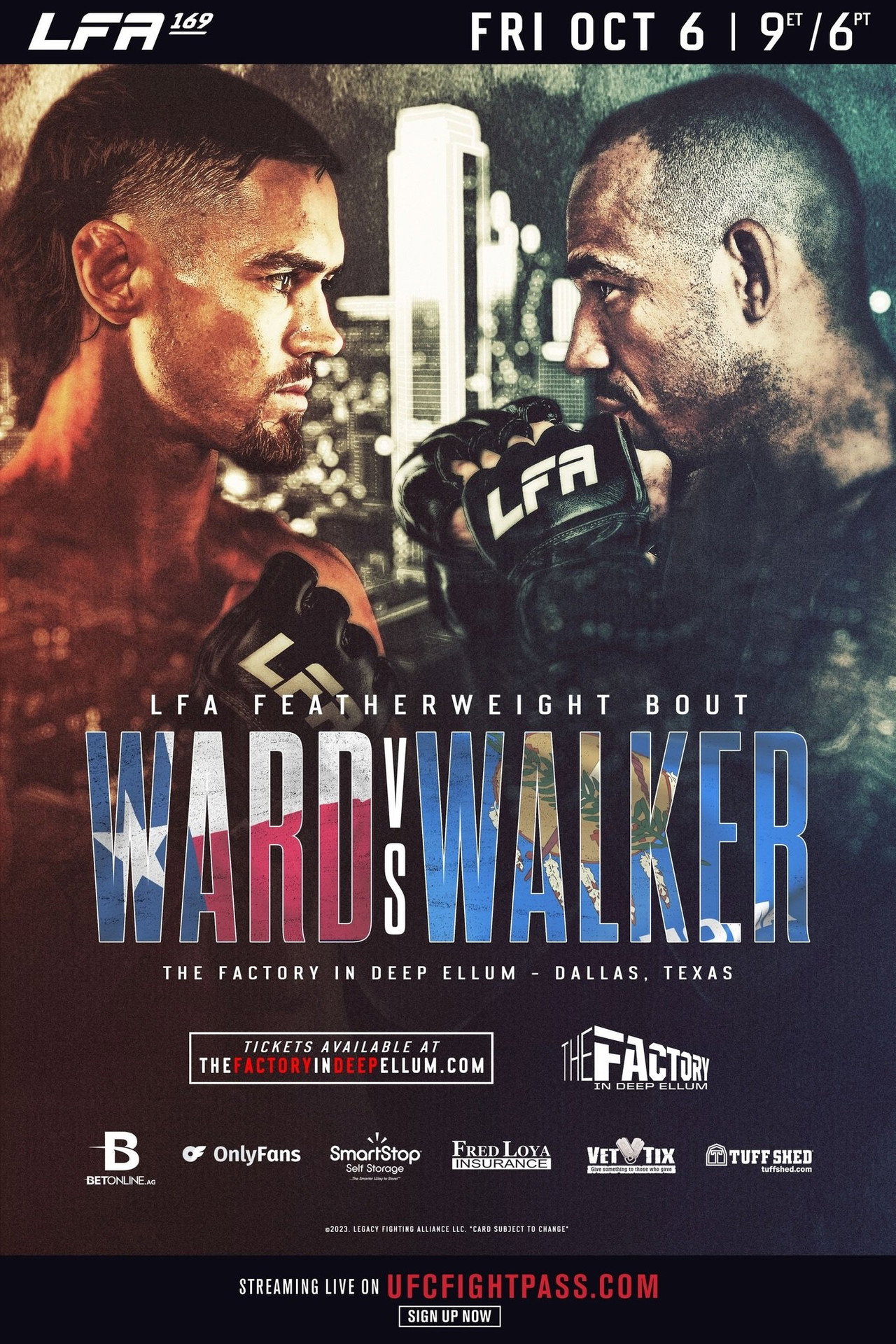 LFA 169: Ward vs. Walker filmaffisch