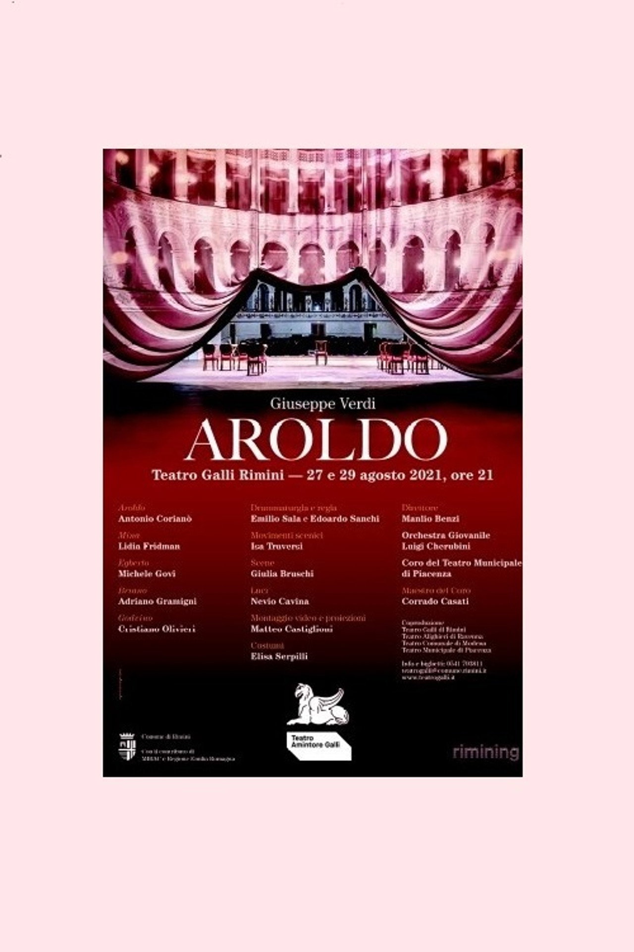 Aroldo - Teatro Amintore Galli Backdrop