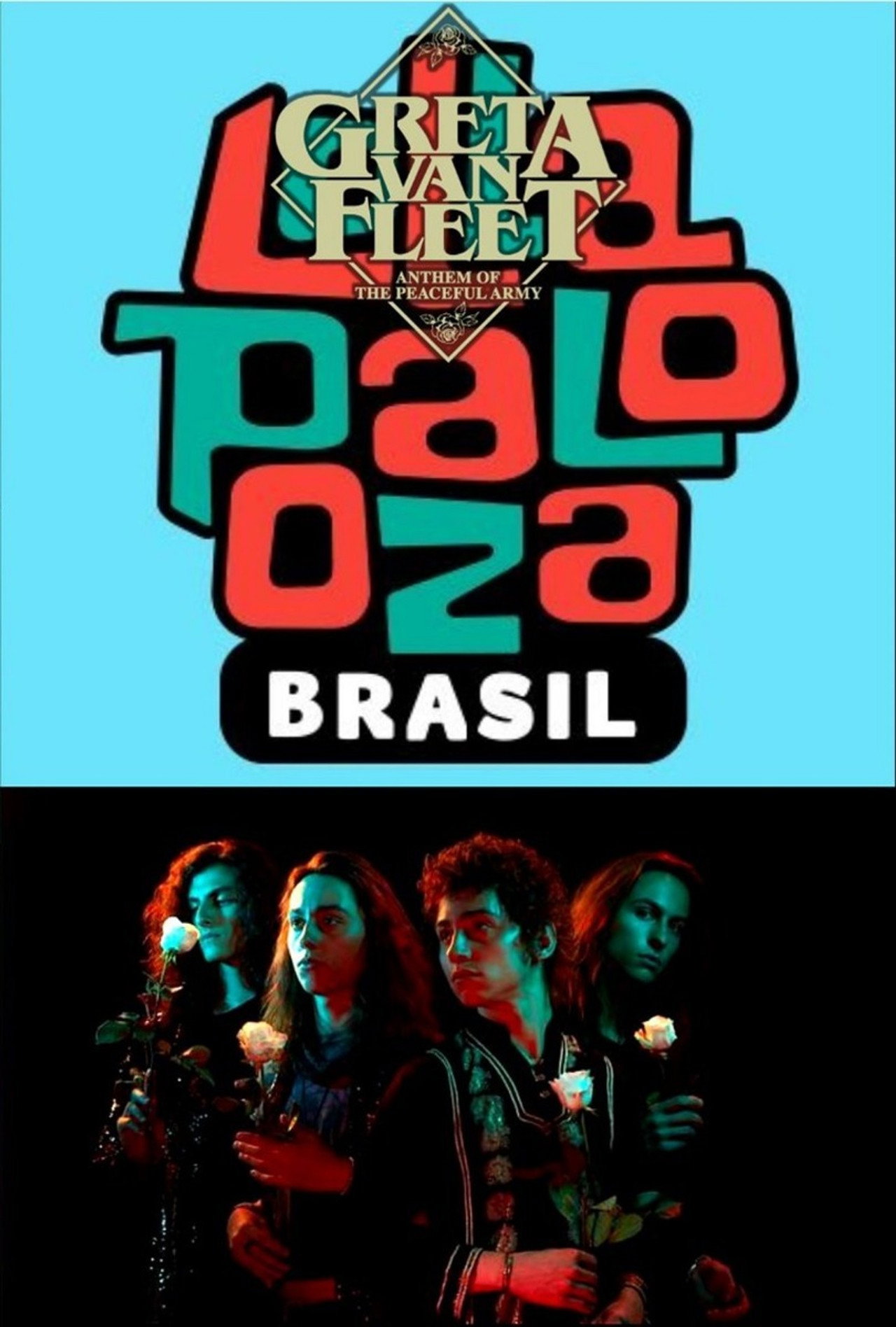 Banner Greta Van Fleet: Lollapalooza Brazil 2019