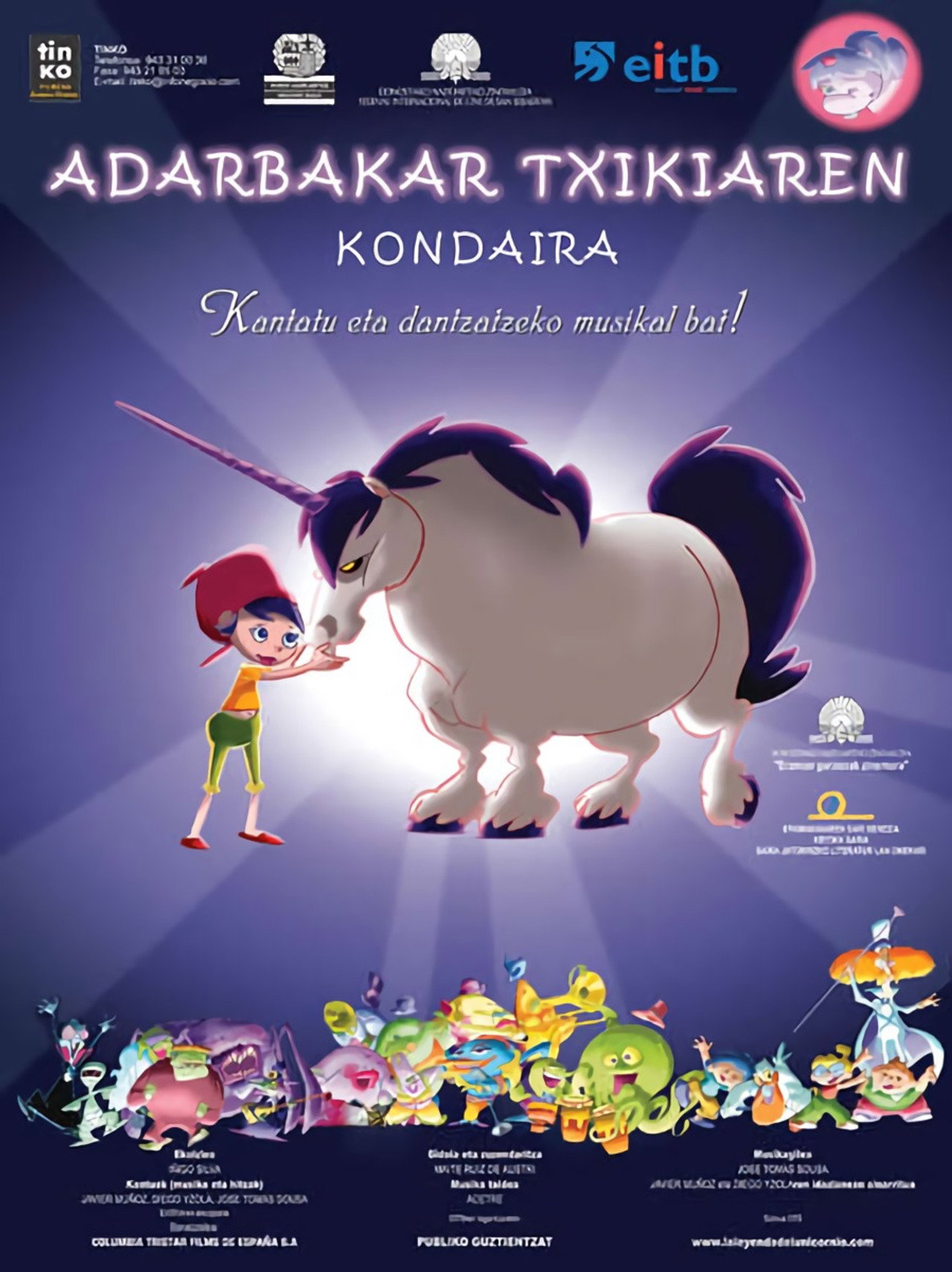 La leyenda del unicornio filmaffisch