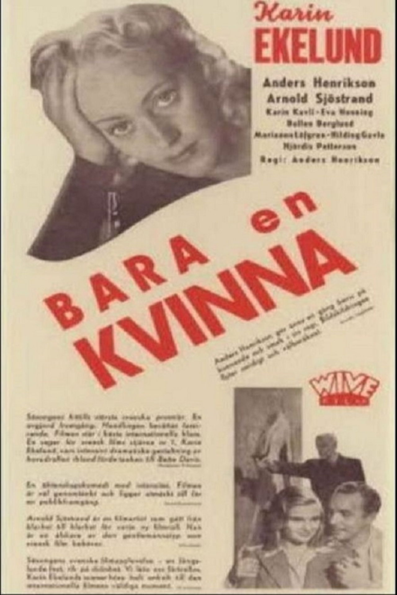 Bara en kvinna Backdrop