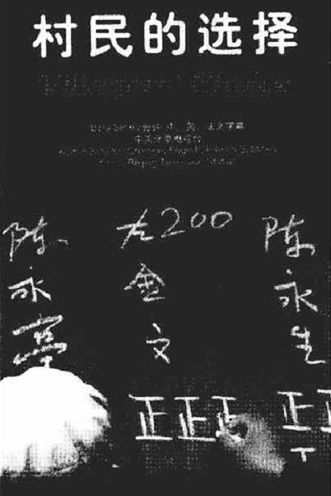 村民的选择 filmaffisch