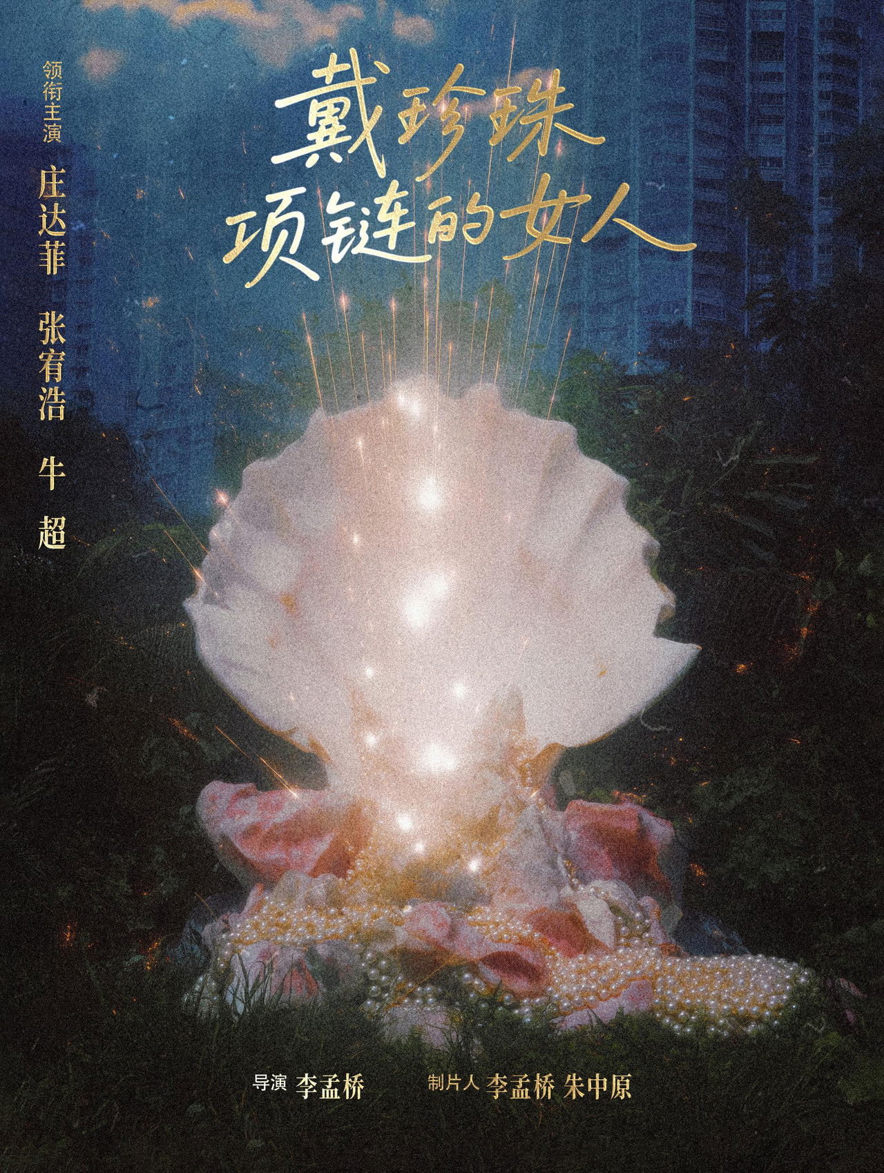 戴珍珠项链的女人 Backdrop