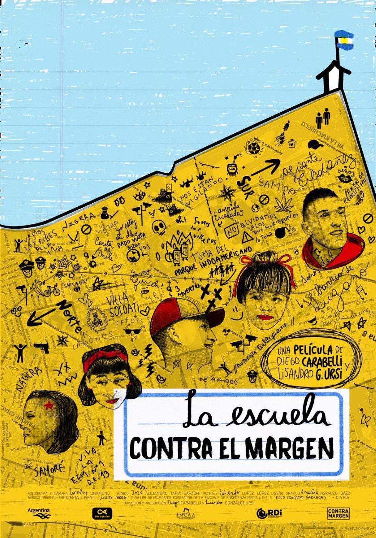 La escuela contra el margen filmaffisch