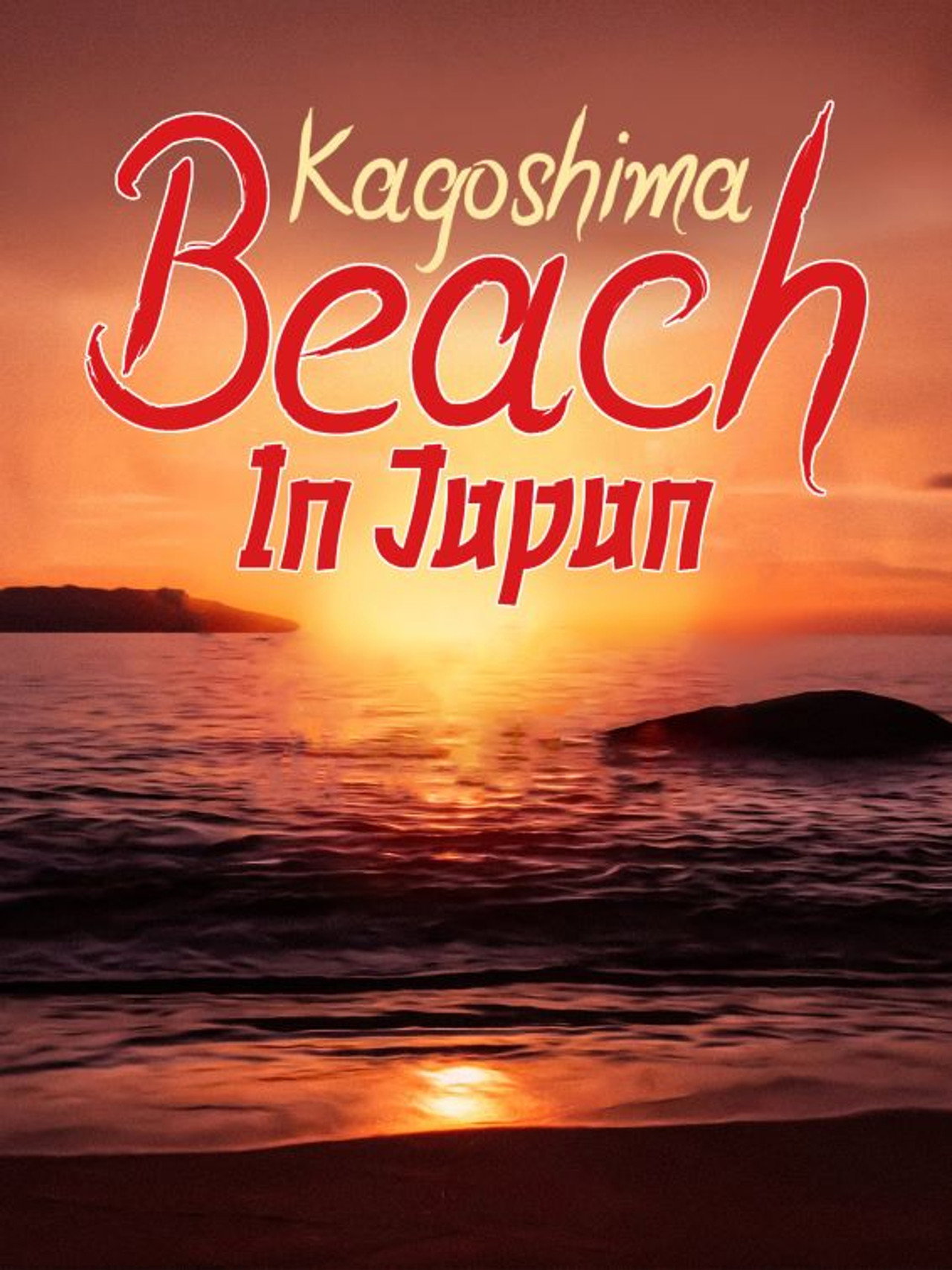 Kagoshima Beach in Japan filmaffisch