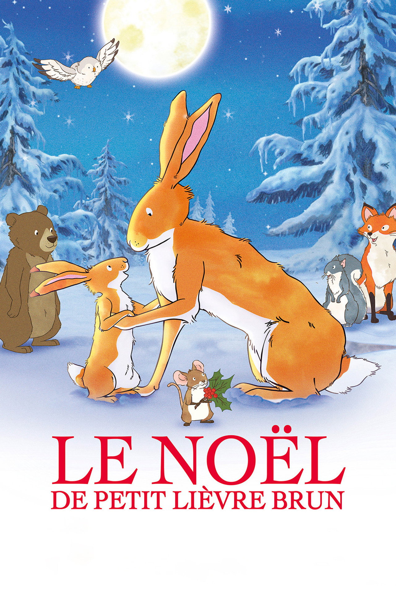 Le Noël de petit lièvre brun filmaffisch