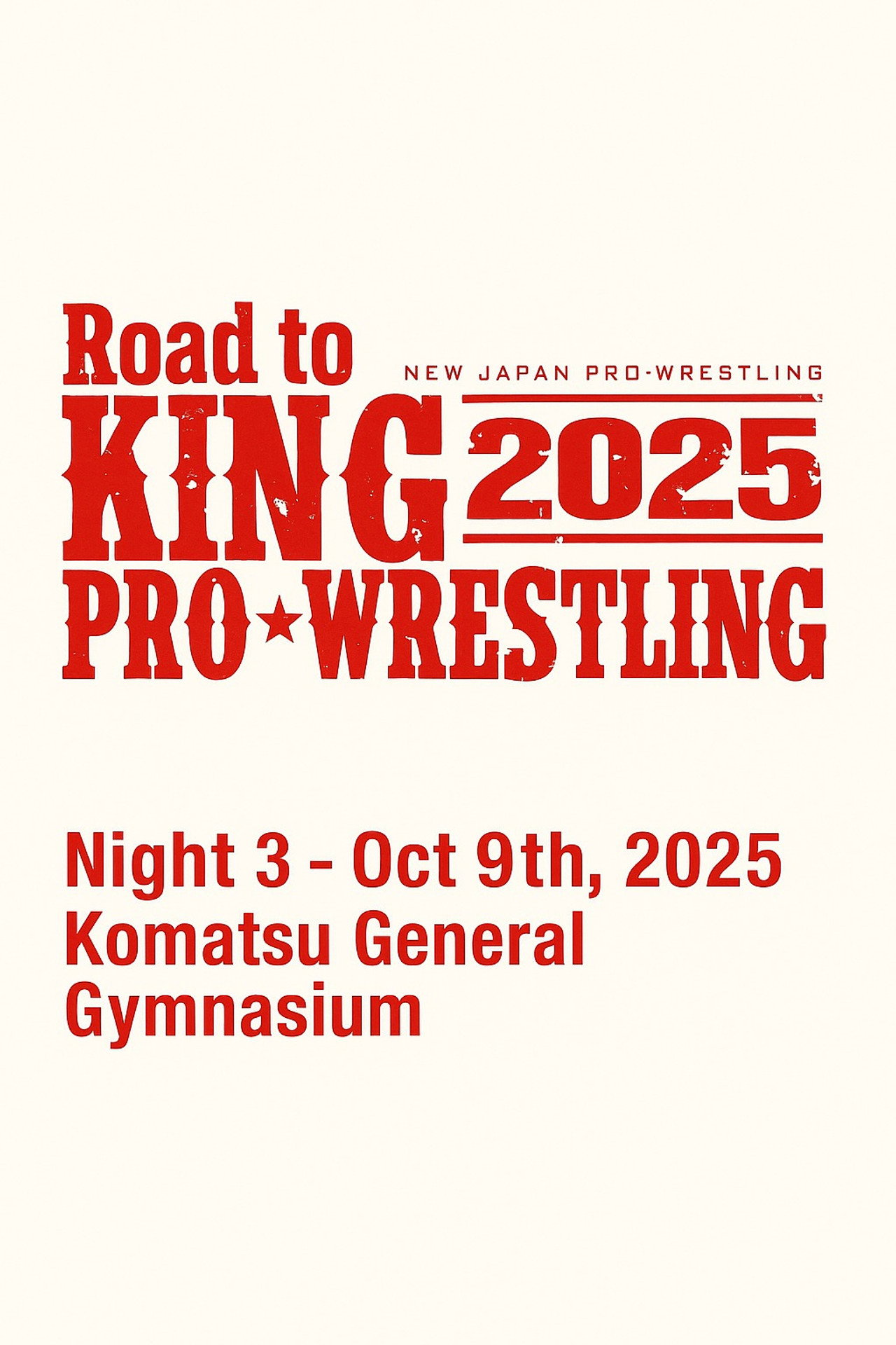 NJPW Road to King of Pro-Wrestling 2025 - Day 3