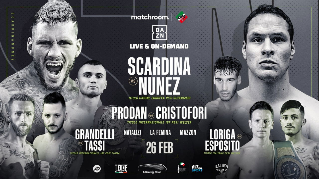 Daniele Scardina vs. Cesar Nunez backdrop