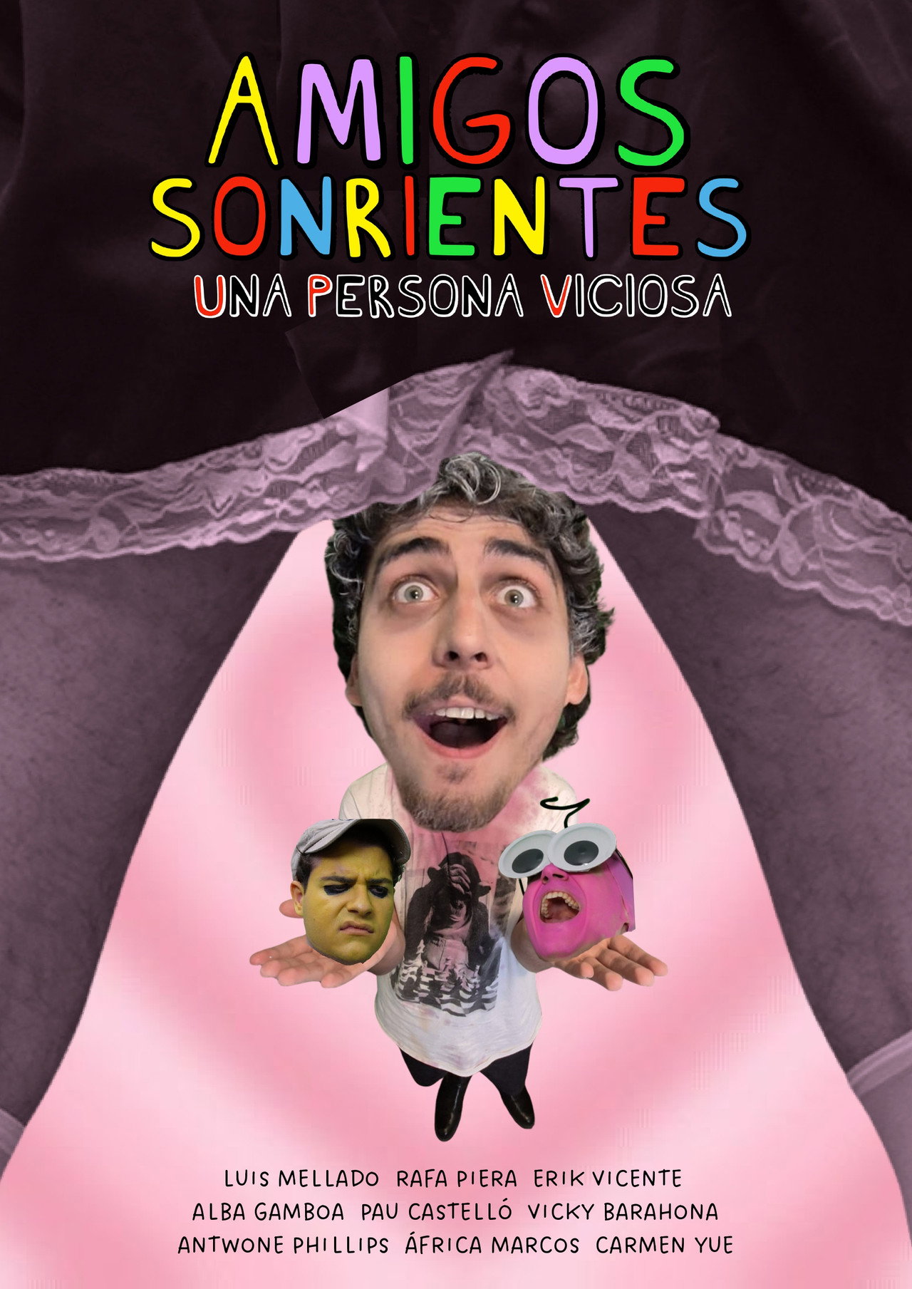 Amigos Sonrientes Una Persona Viciosa filmaffisch