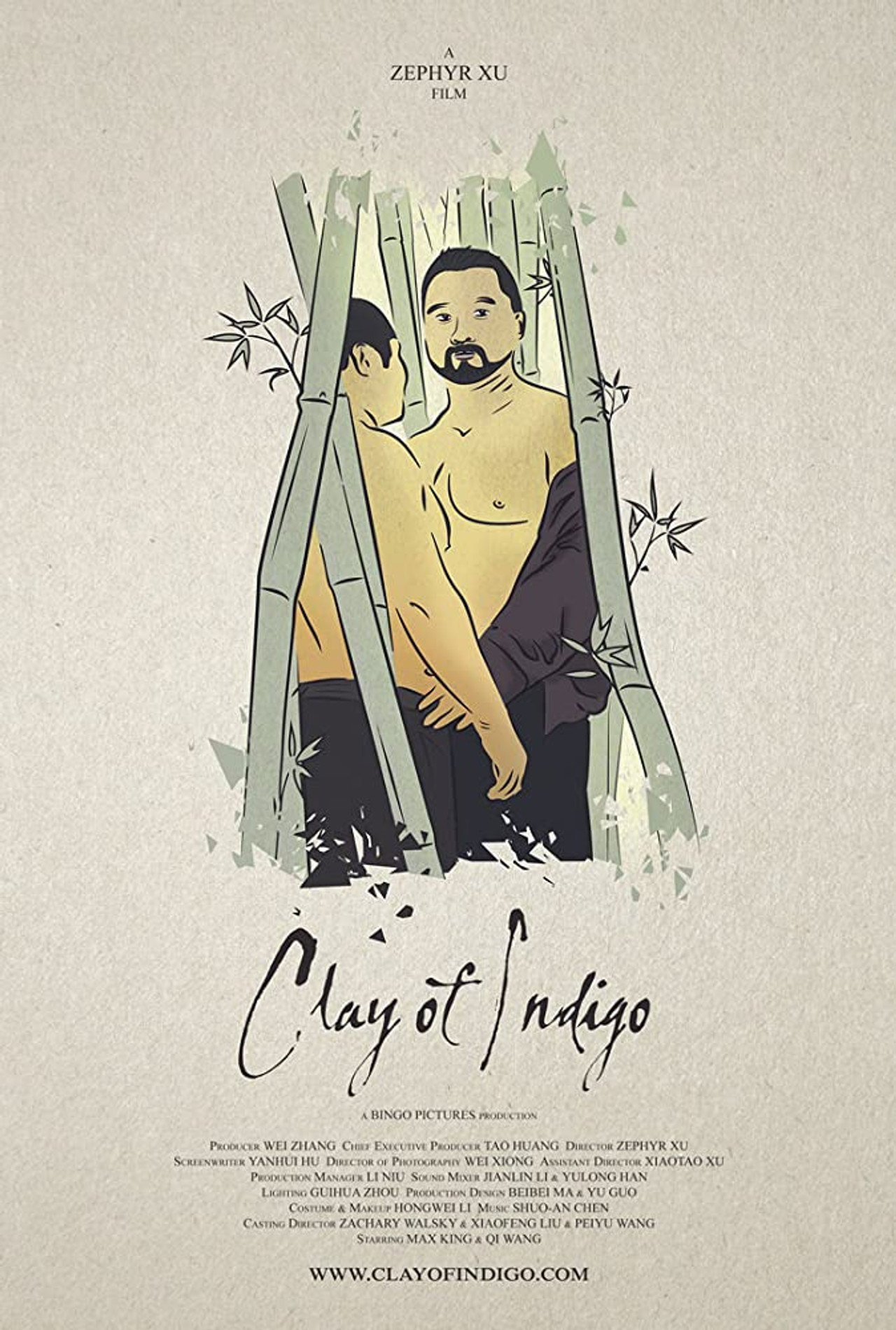 Clay of Indigo Backdrop