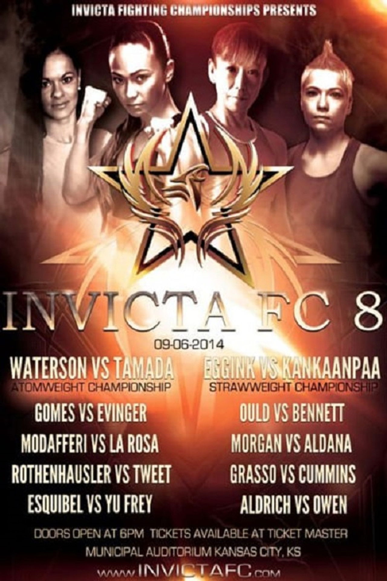 Invicta FC 8: Waterson vs. Tamada Backdrop