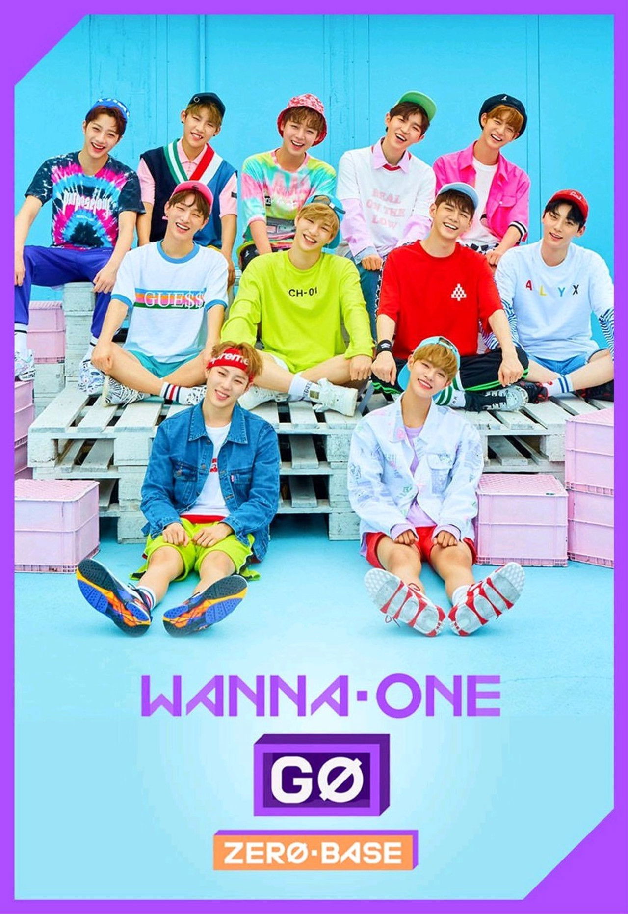 Wanna One Shko: Zero Baza backdrop