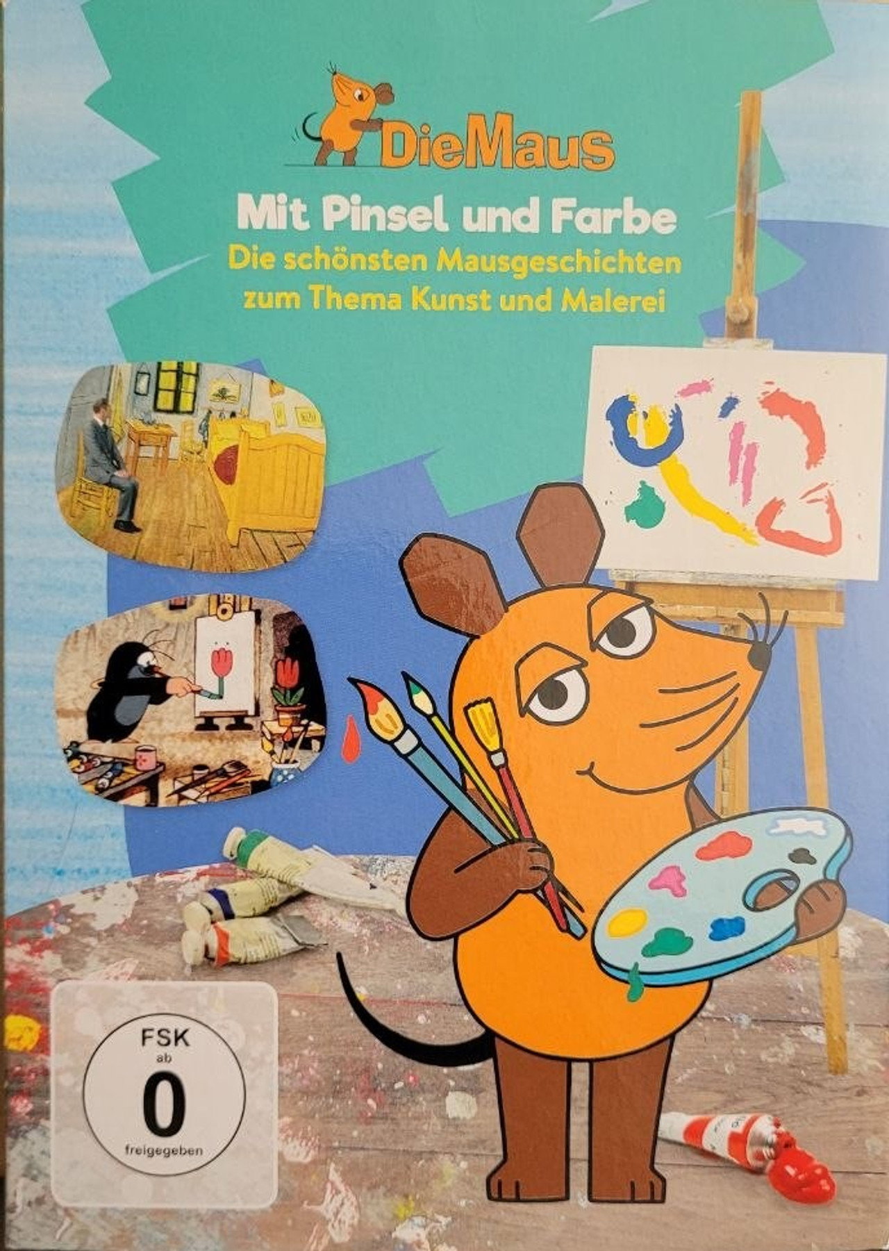 Die Maus - Mit Pinsel und Farbe Backdrop