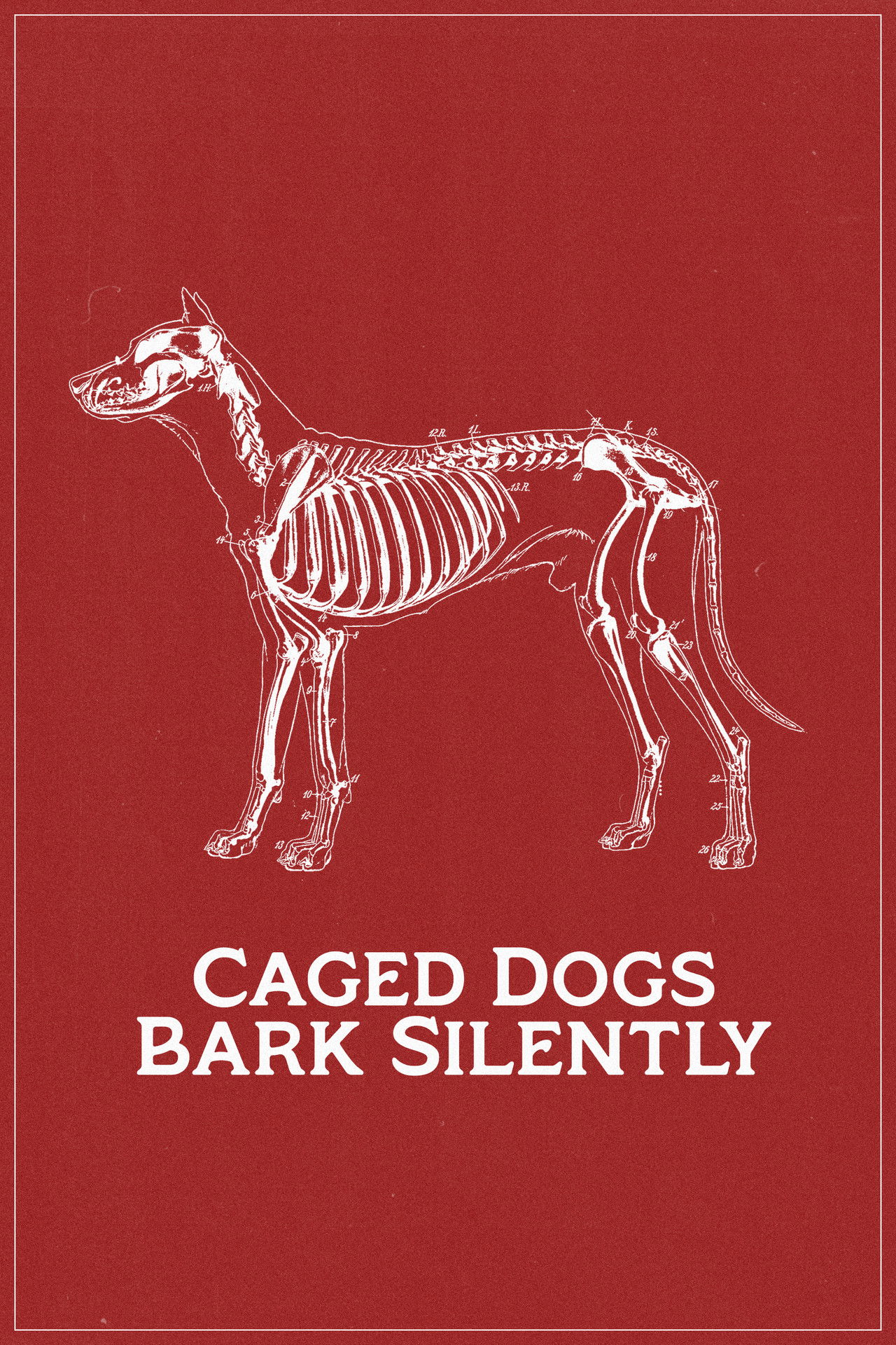 Caged Dogs Bark Silently Backdrop