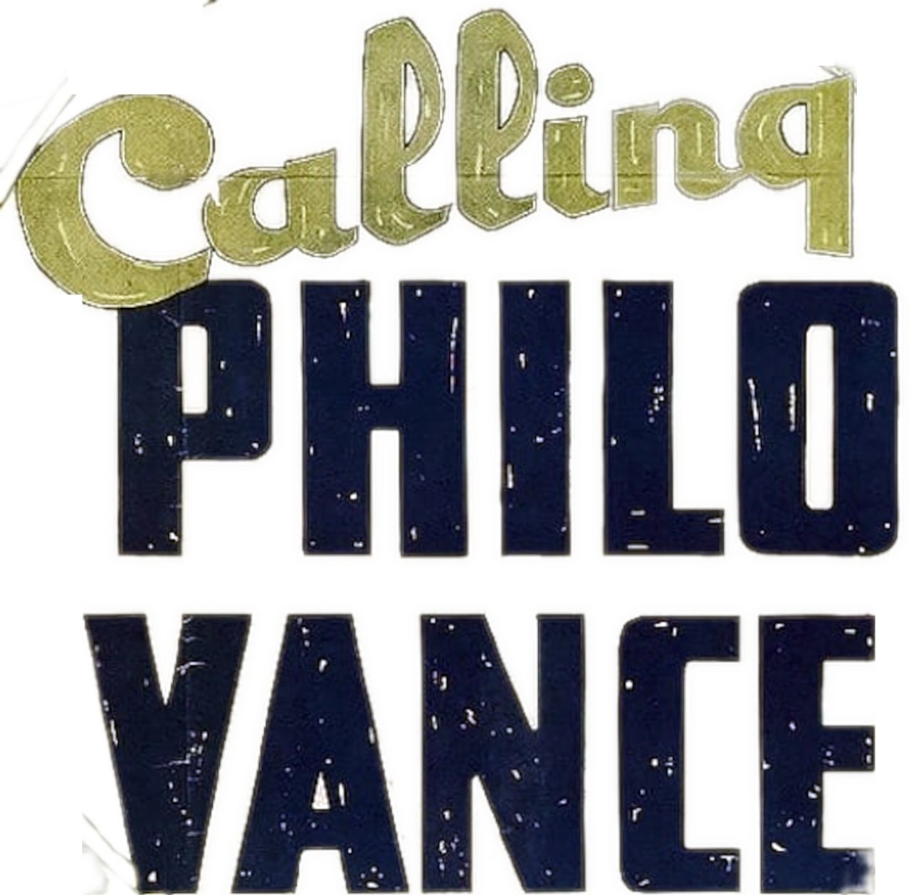 Calling Philo Vance