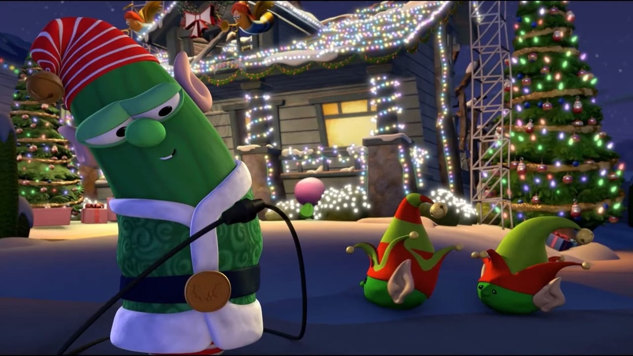 Scen från VeggieTales: Merry Larry and the True Light of Christmas