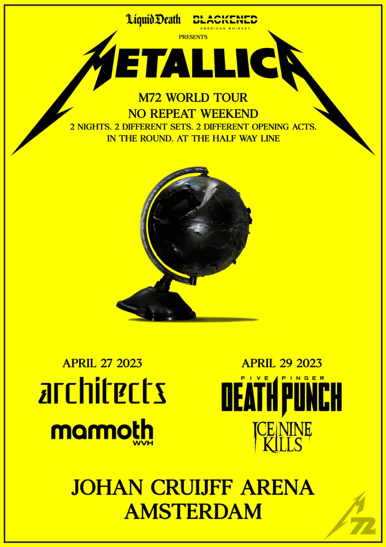 Metallica: M72 World Tour Live in Amsterdam - Night 2 Backdrop